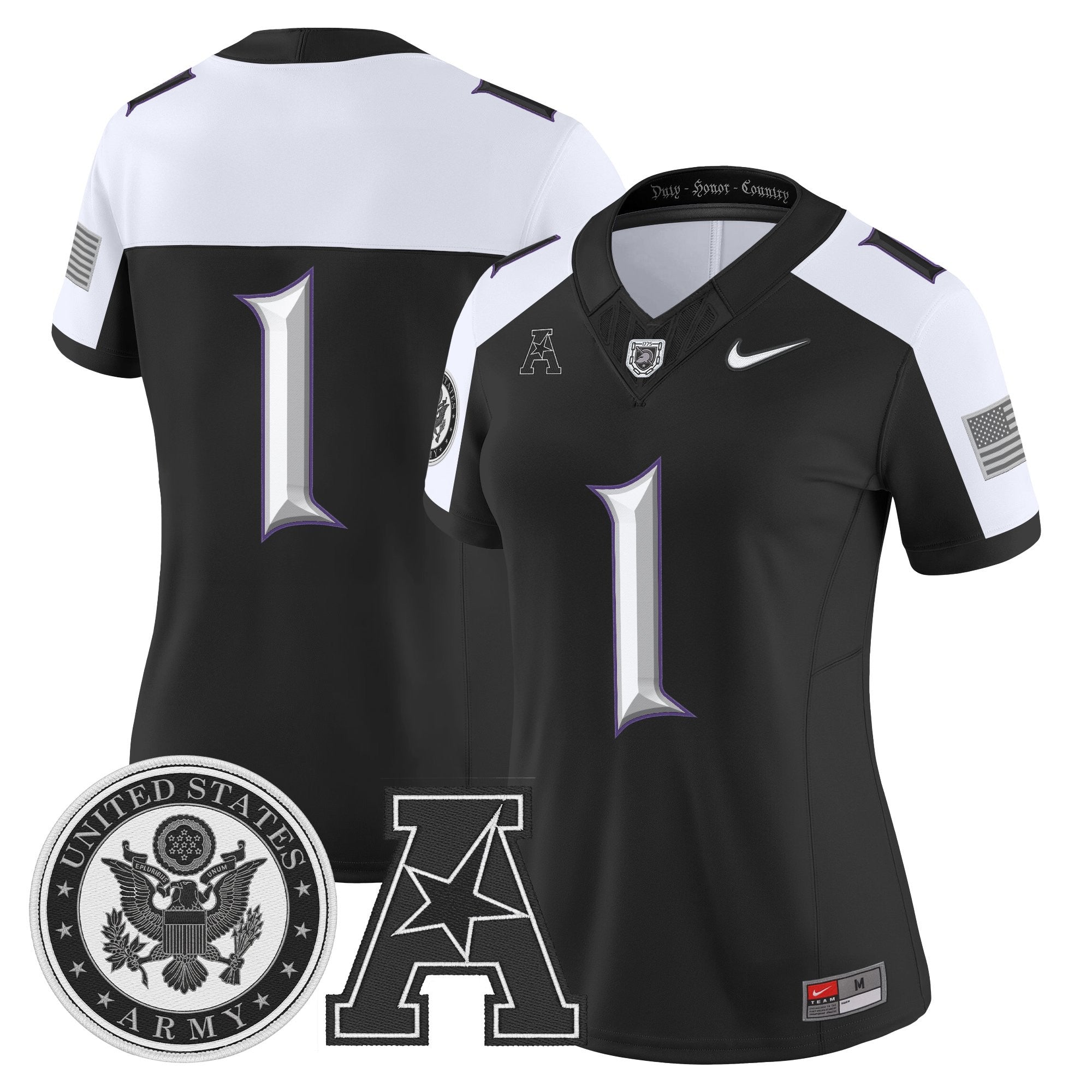 Women's Army Black Knights Honoring 250 Years Of Service And Sacrifice Vapor Limited Jersey - All Stitched