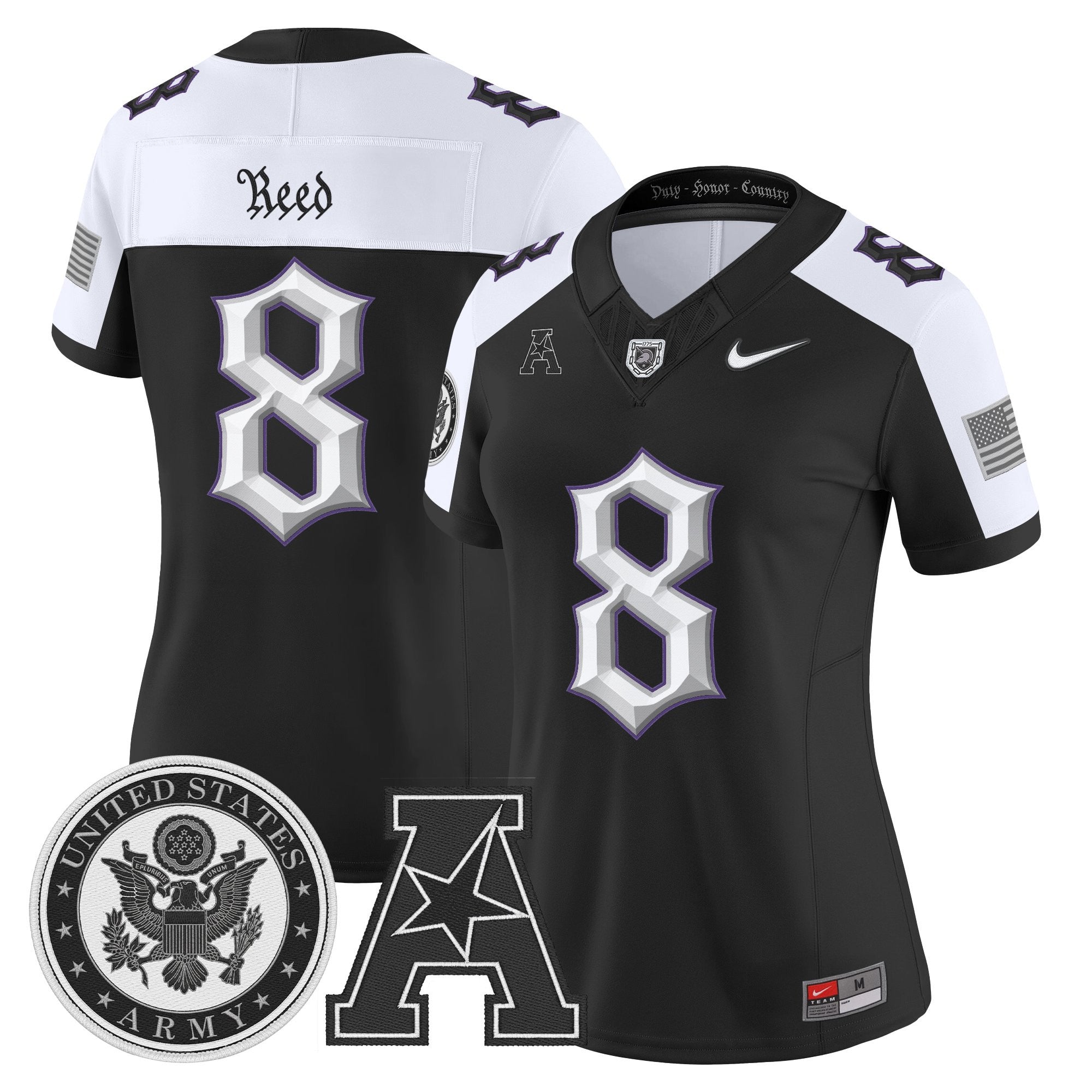 Women's Army Black Knights Honoring 250 Years Of Service And Sacrifice Vapor Limited Jersey - All Stitched