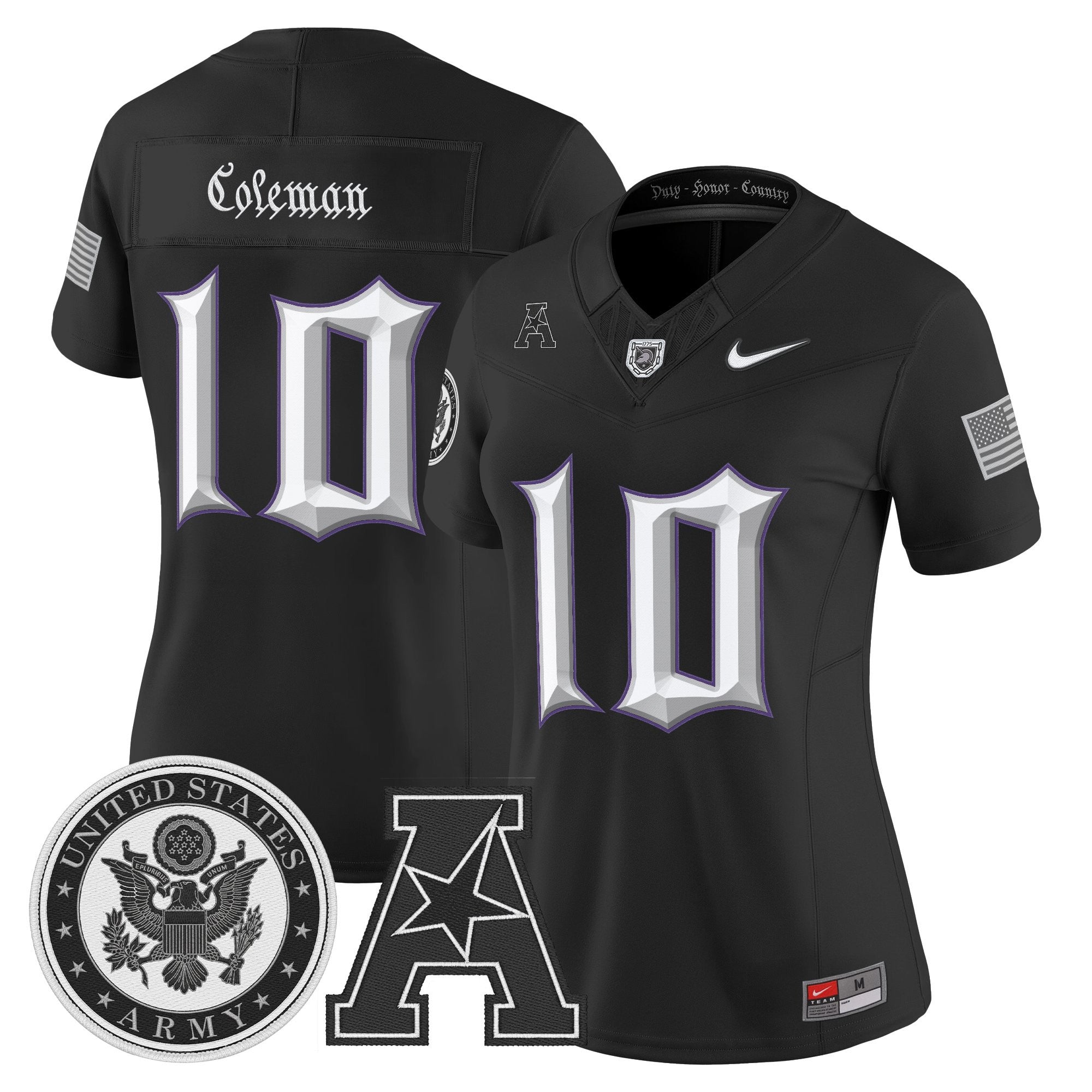 Women's Army Black Knights Honoring 250 Years Of Service And Sacrifice Vapor Limited Jersey - All Stitched