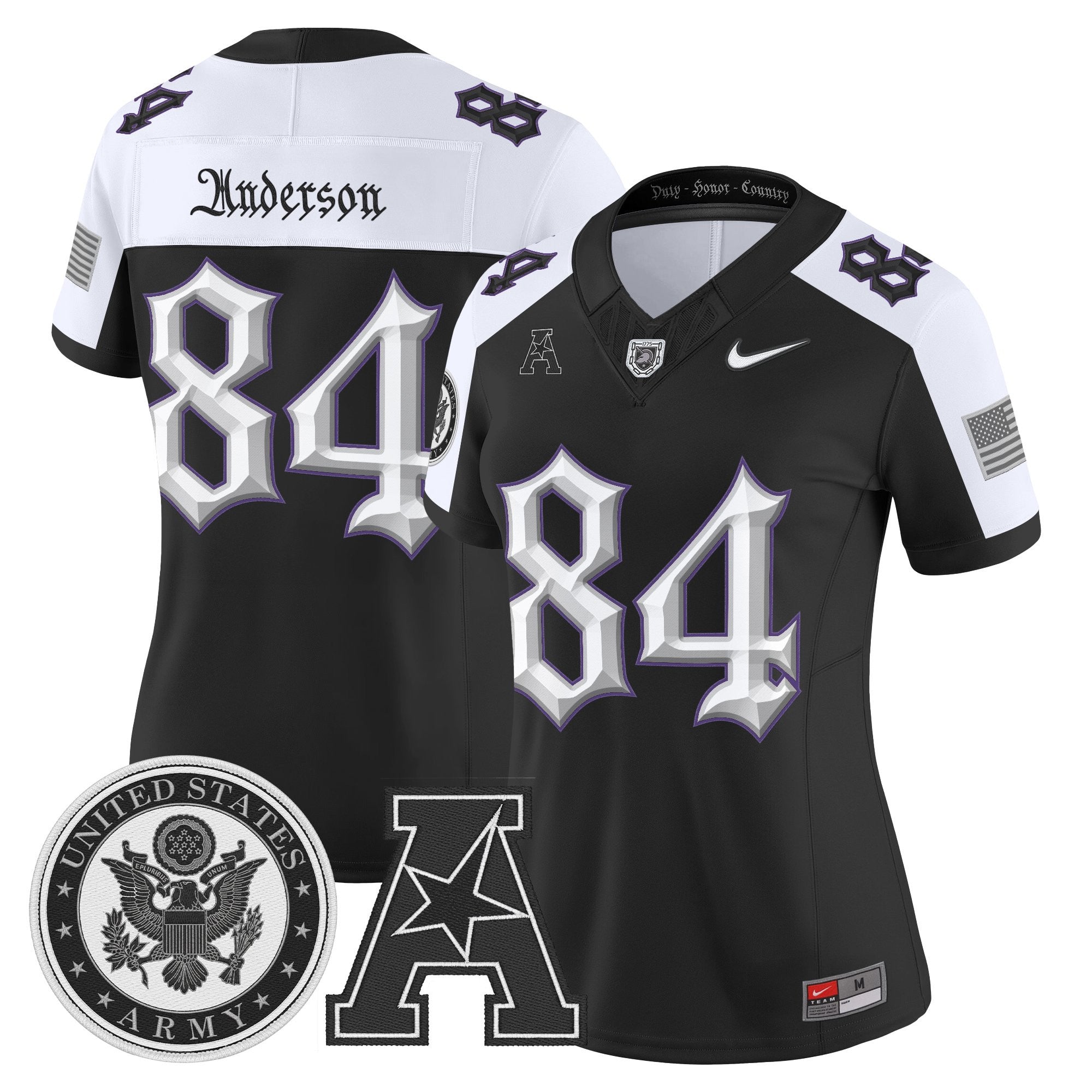 Women's Army Black Knights Honoring 250 Years Of Service And Sacrifice Vapor Limited Jersey - All Stitched