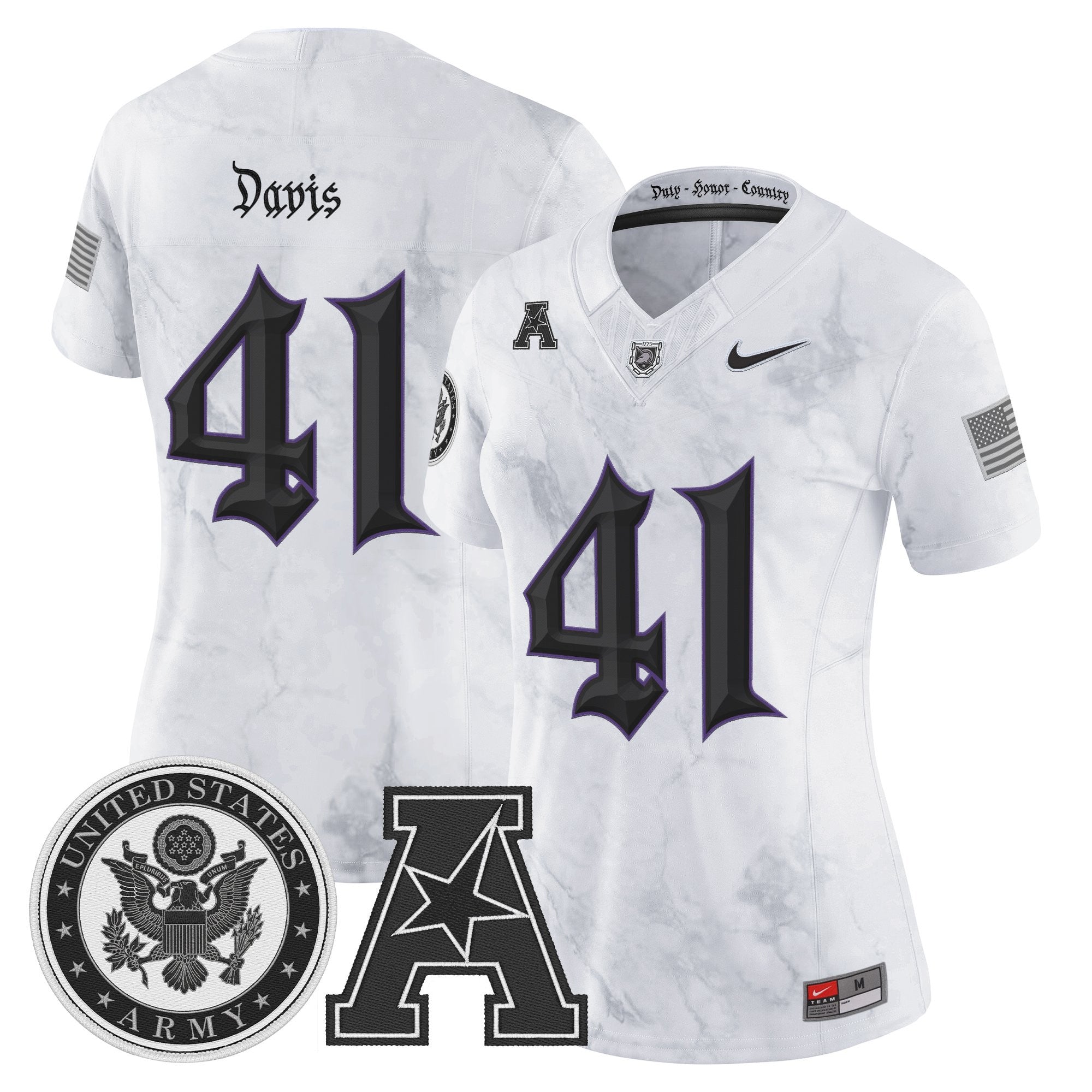Women's Army Black Knights Honoring 250 Years Of Service And Sacrifice Vapor Limited Jersey - All Stitched