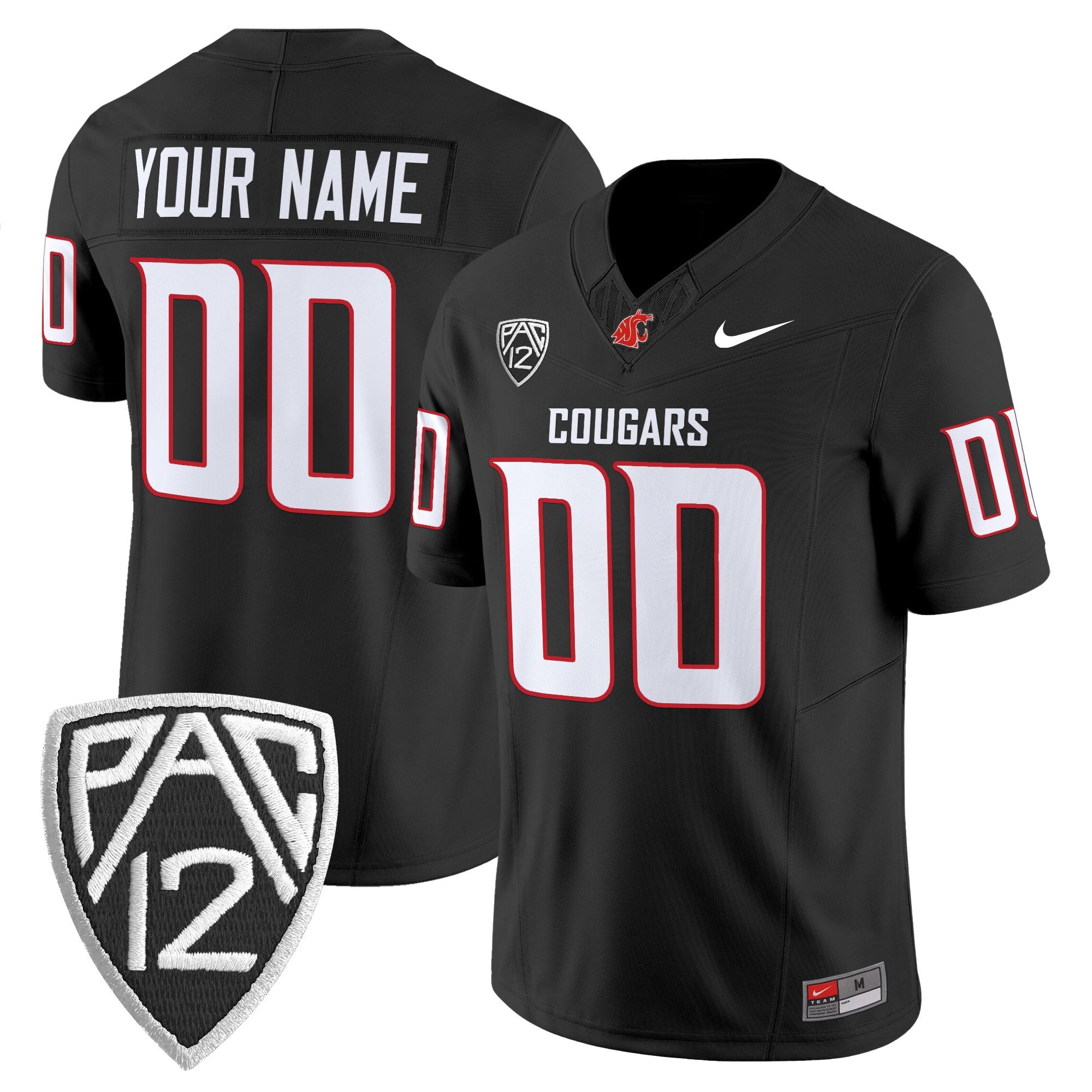 Washington State Cougars 2025 Vapor Limited Custom Jersey V2 - All Stitched