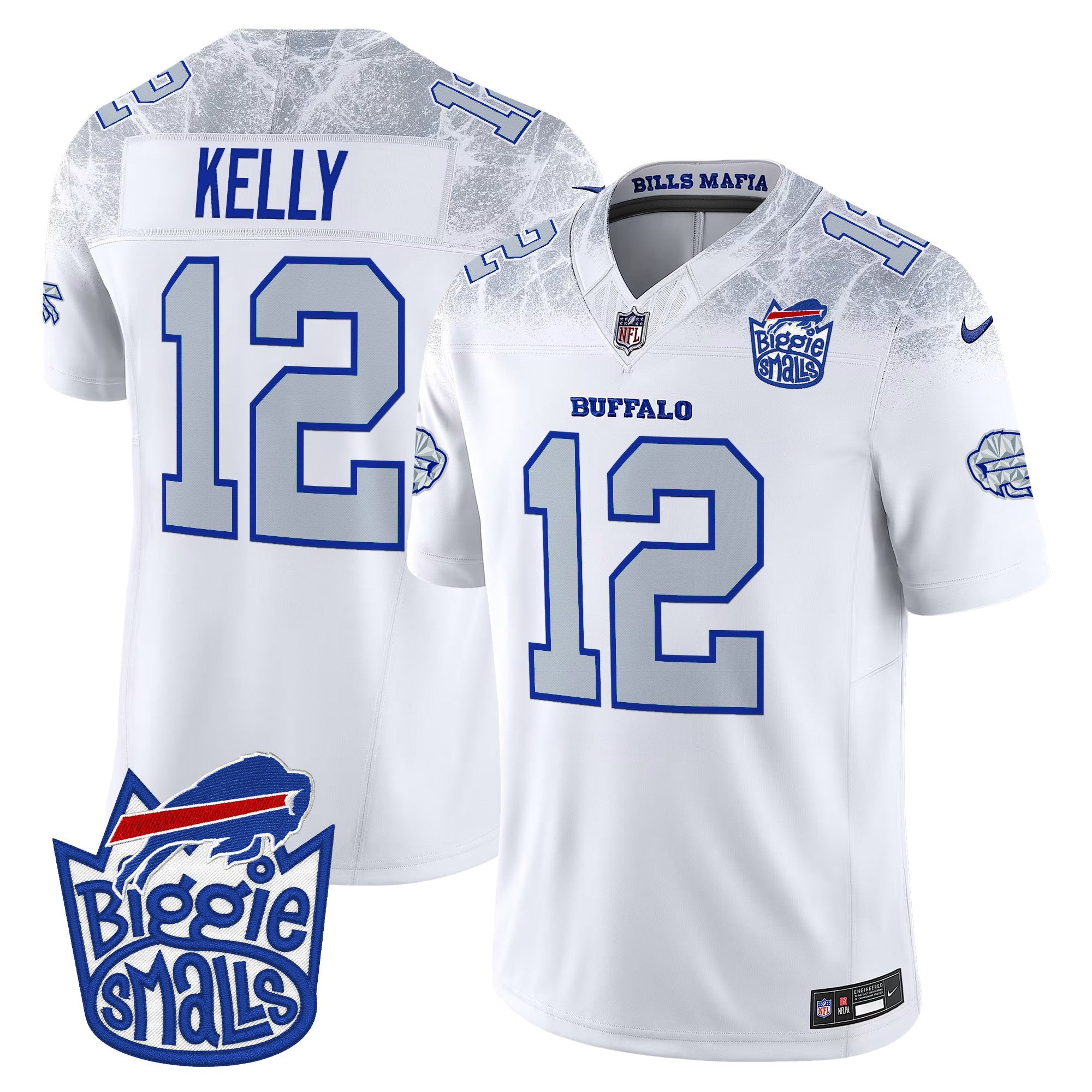Men's Biggie Smalls × Buffalo Bills Vapor Limited Jersey - All stitched