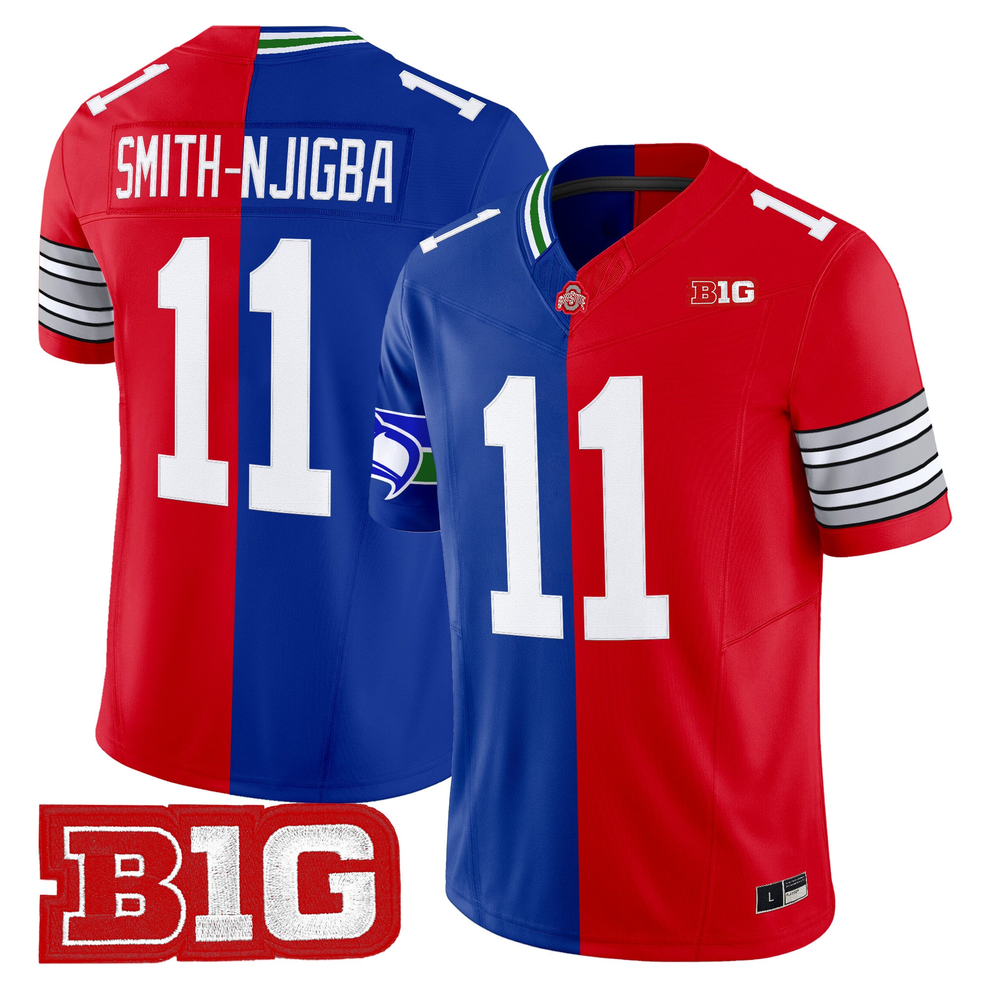 11 Jaxon Smith-Njigba Split Vapor Limited Jersey - All Stitched