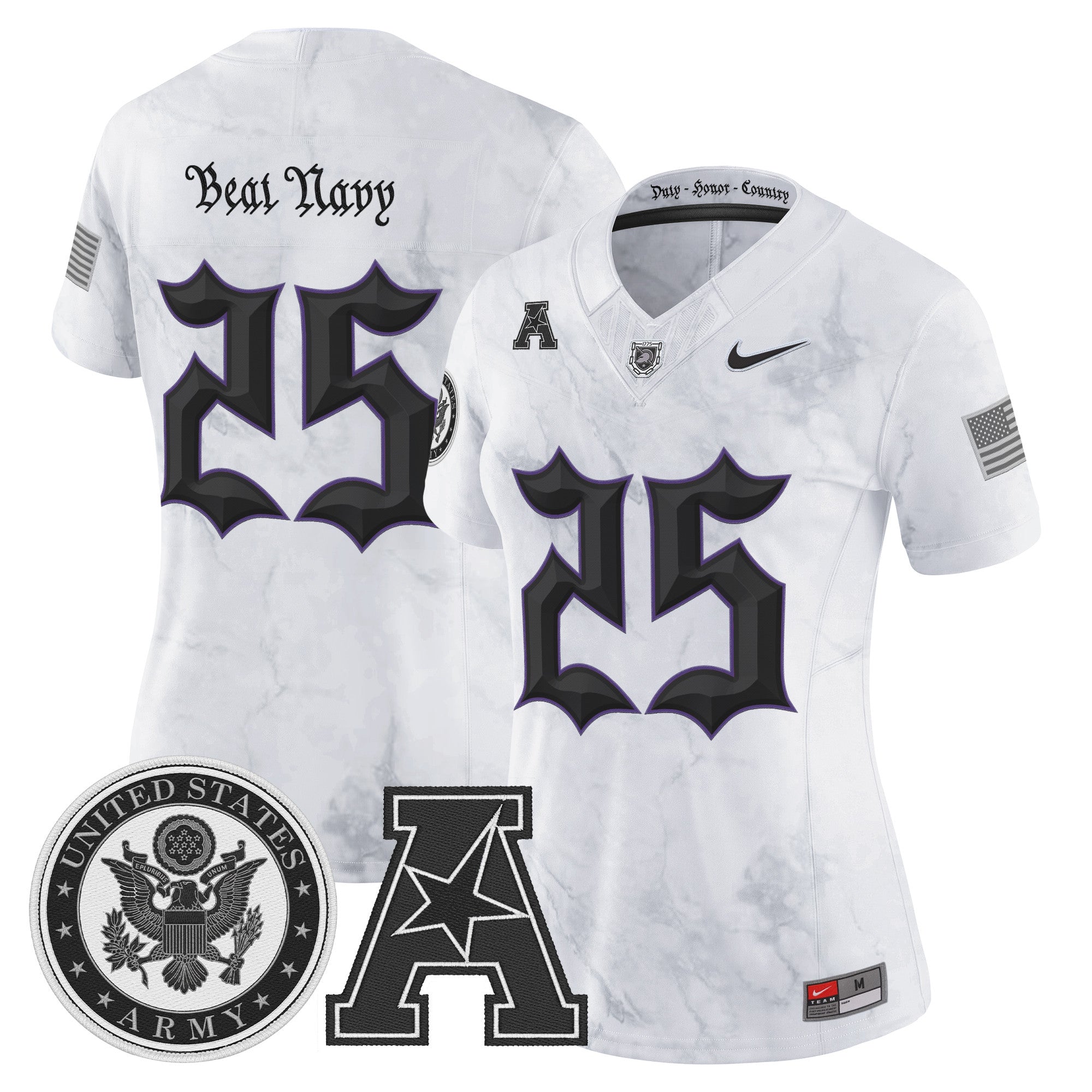 Women's Army Black Knights Honoring 250 Years Of Service And Sacrifice Vapor Limited Jersey - All Stitched