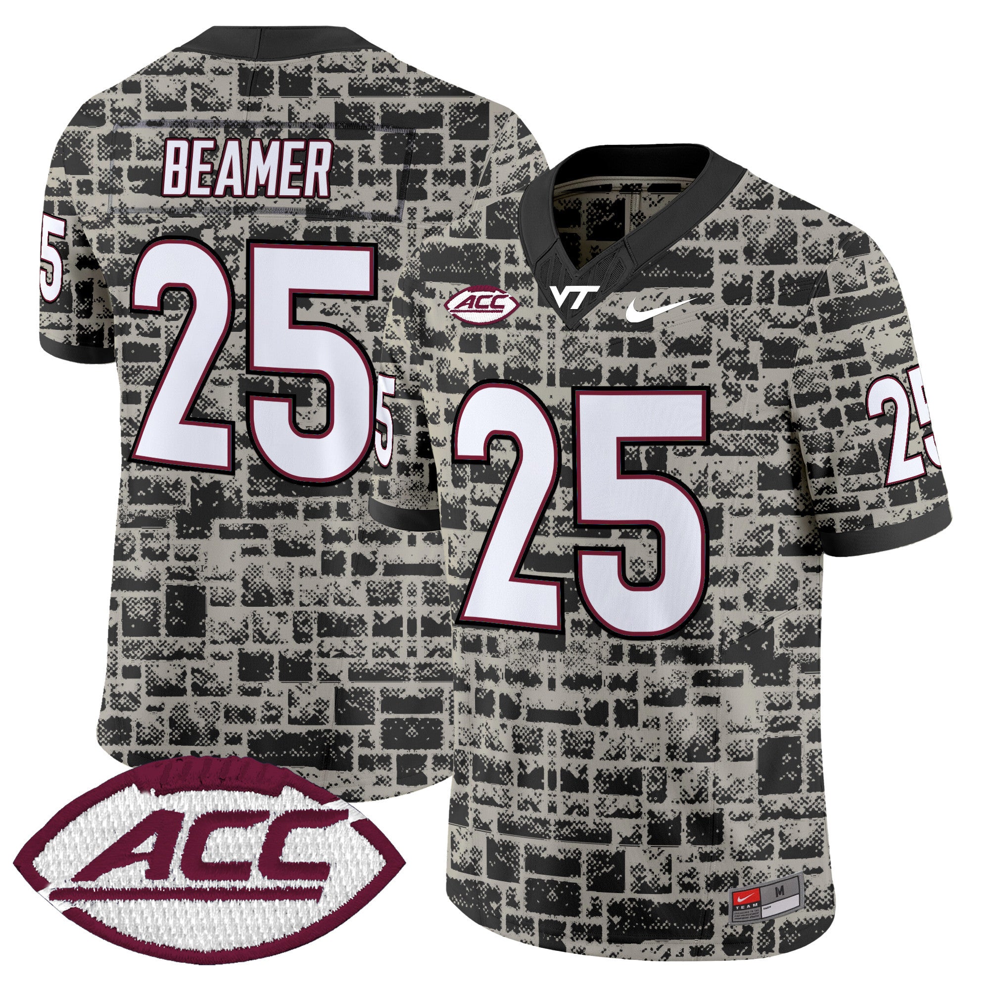 Virginia Tech Hokies 2025 Stone Vapor Limited Jersey - Stitched