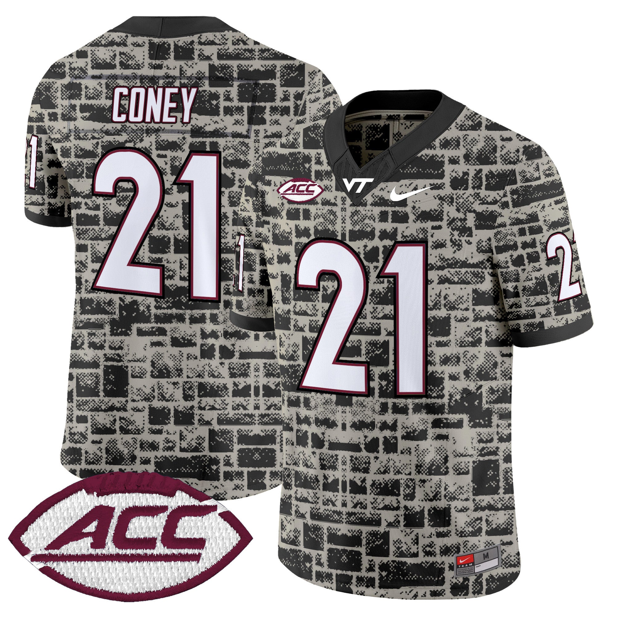 Virginia Tech Hokies 2025 Stone Vapor Limited Jersey - Stitched