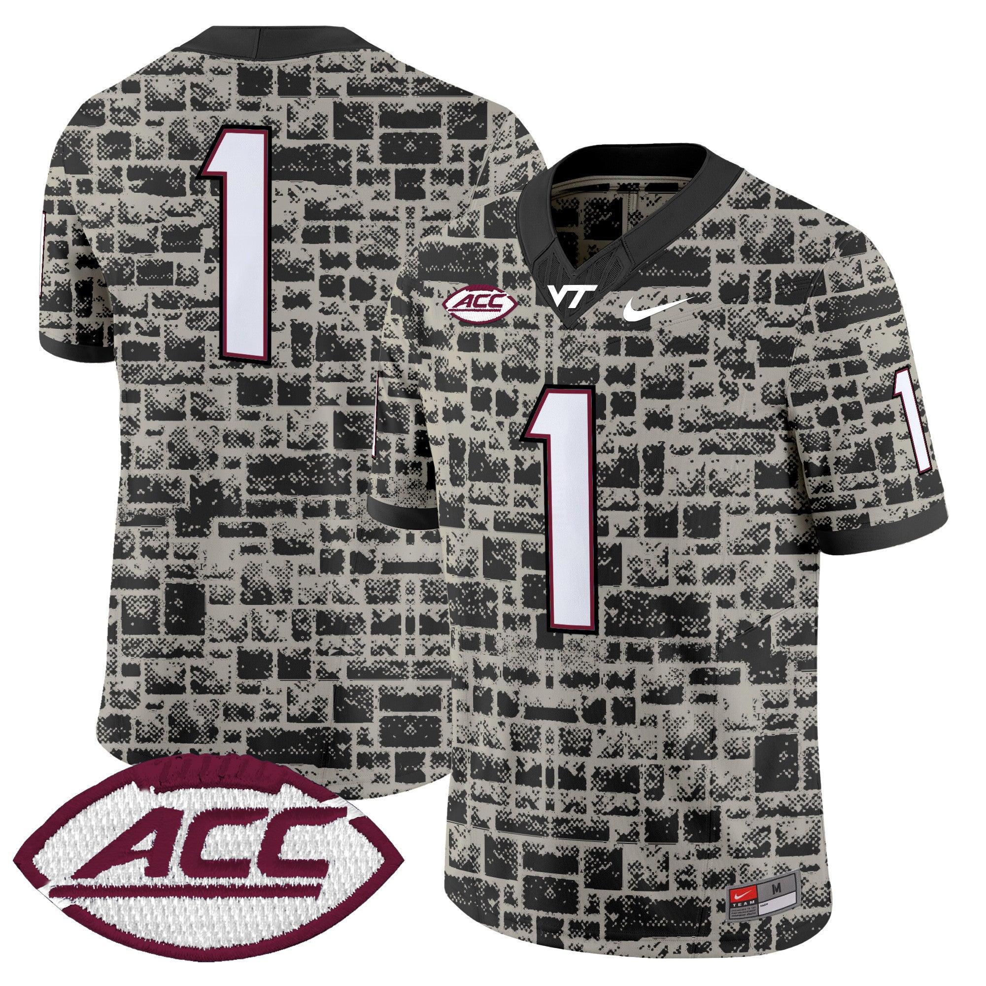 Virginia Tech Hokies 2025 Stone Vapor Limited Jersey - Stitched