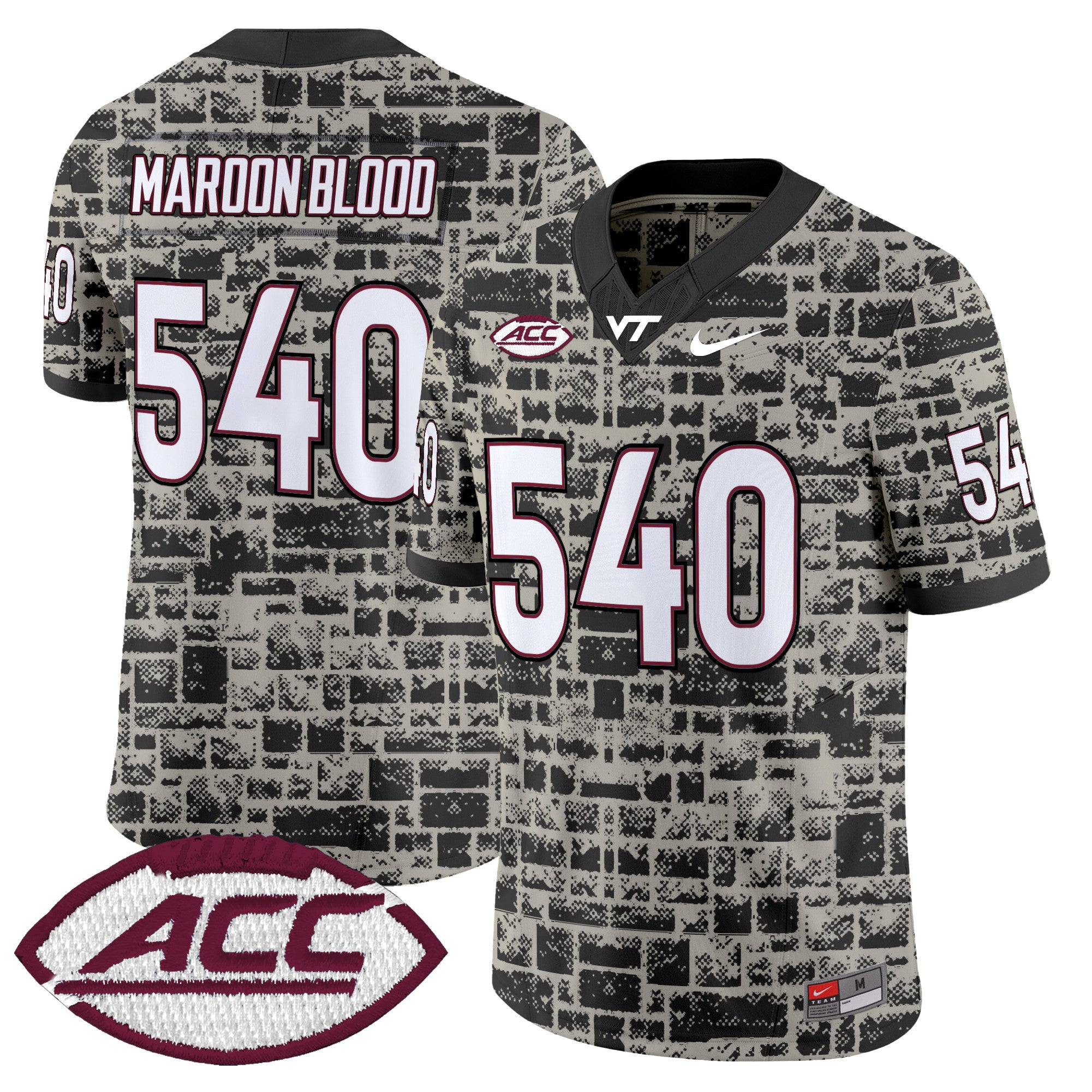 Virginia Tech Hokies 2025 Stone Vapor Limited Jersey - Stitched