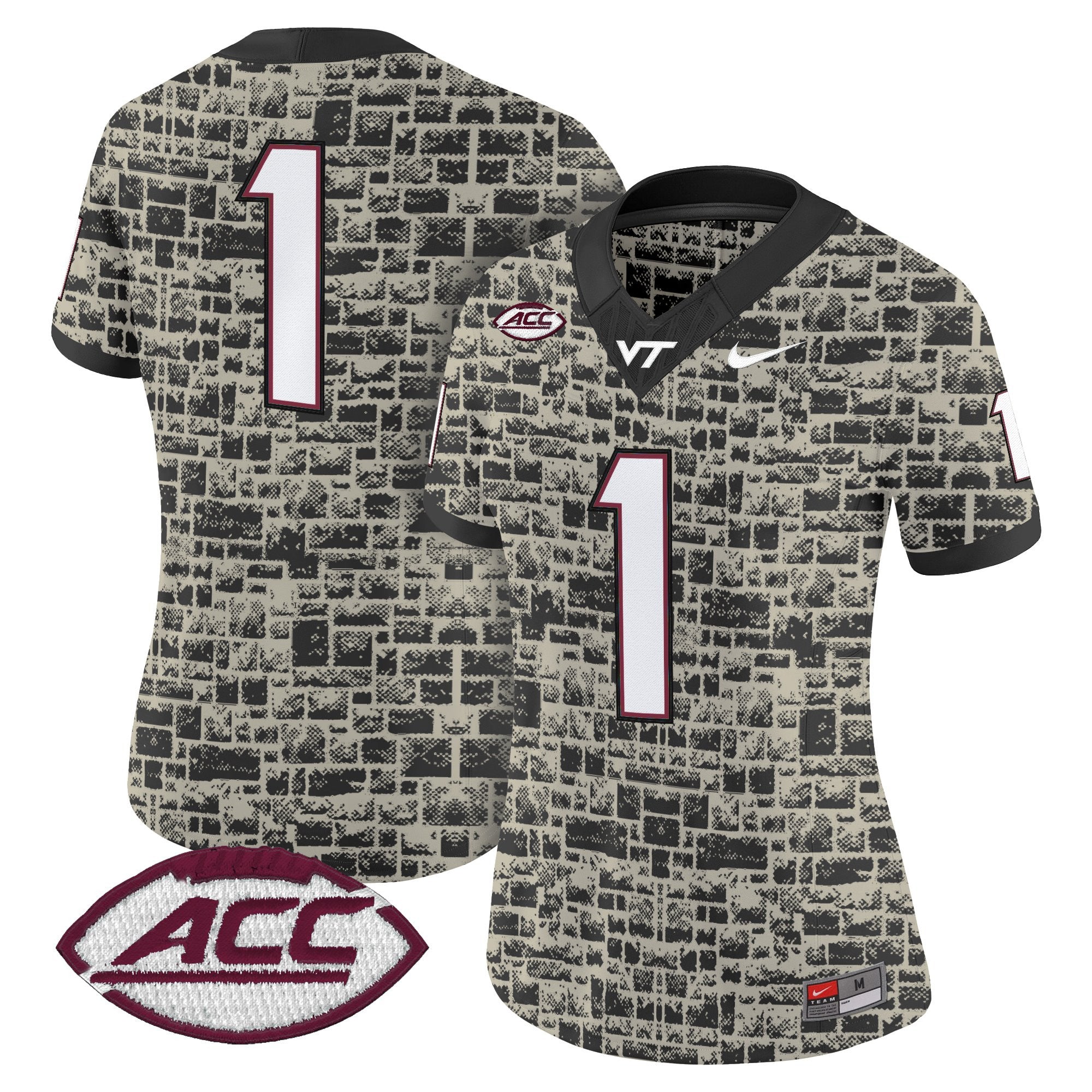 Virginia Tech Hokies 2025 Stone Vapor Limited Jersey - Stitched