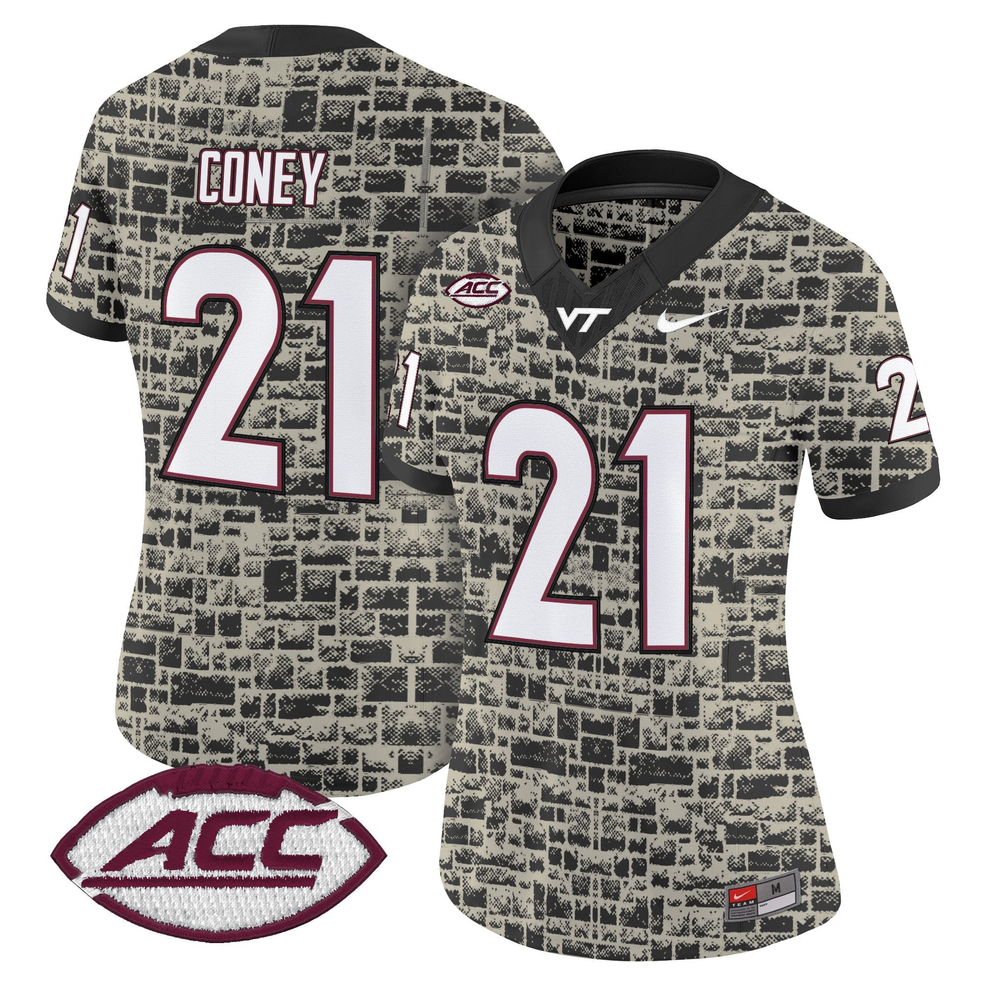 Virginia Tech Hokies 2025 Stone Vapor Limited Jersey - Stitched