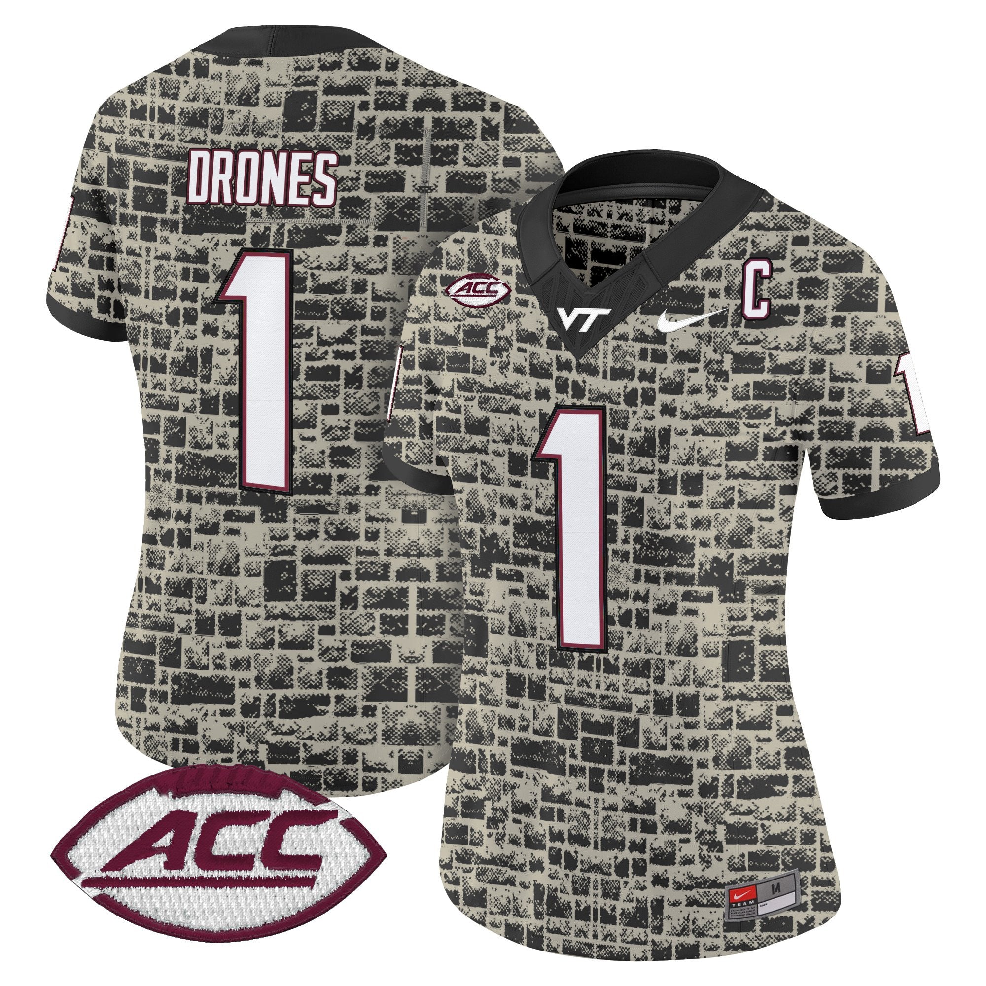Virginia Tech Hokies 2025 Stone Vapor Limited Jersey - Stitched