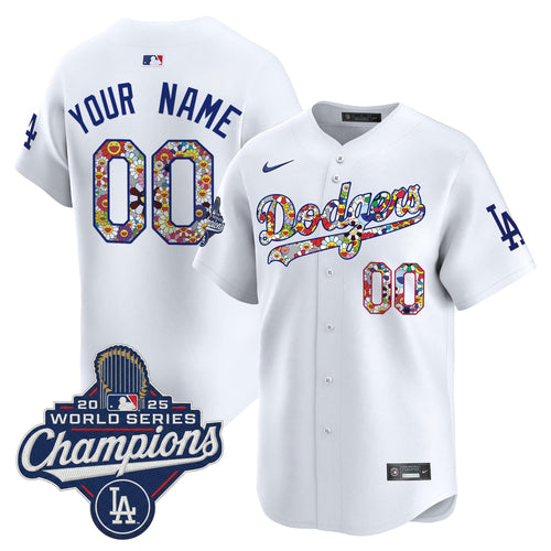 Dodgers 2025 World Series Champions x Takashi Murakami Vapor Premier Limited Custom Jersey - Stitched