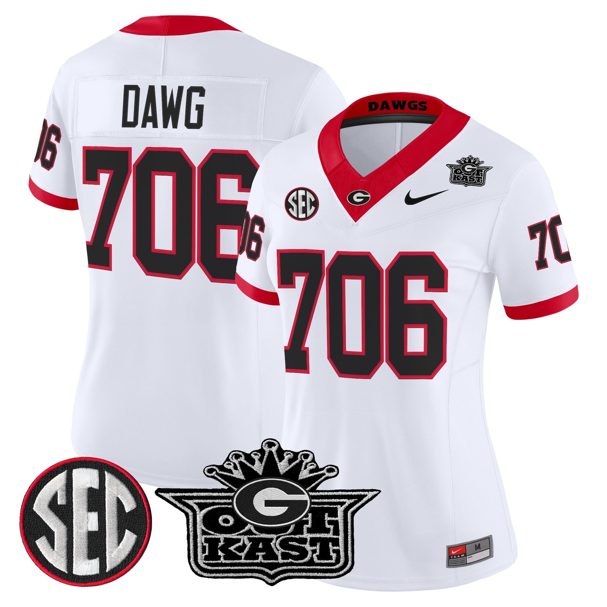 Women's Outkast x Georgia Bulldogs Vapor Limited Jersey - All stitched