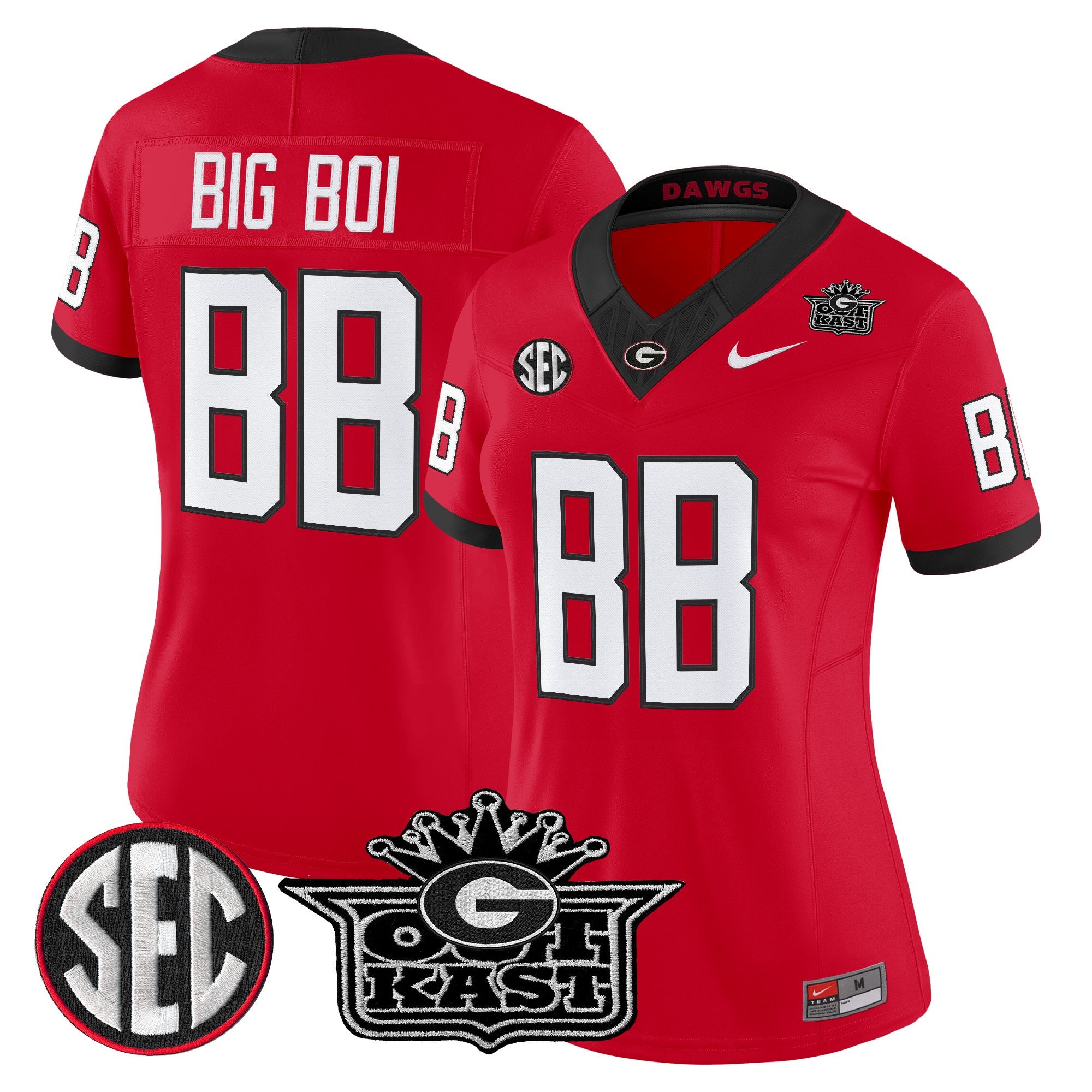 Women's Outkast x Georgia Bulldogs Vapor Limited Jersey - All stitched