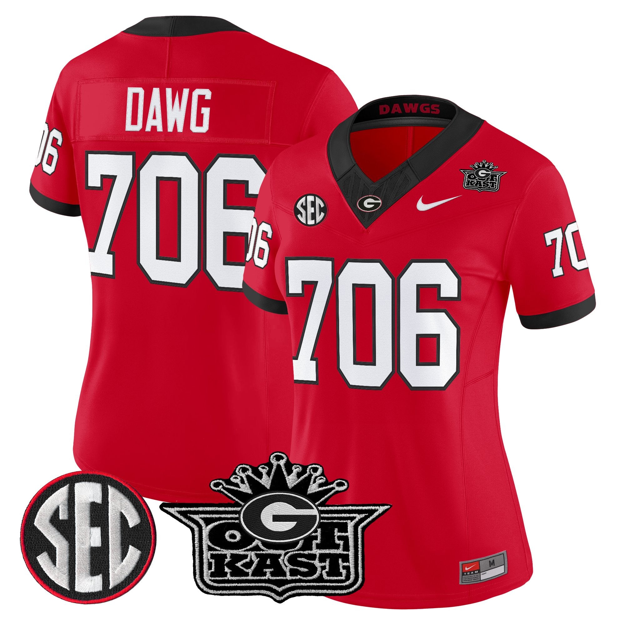Women's Outkast x Georgia Bulldogs Vapor Limited Jersey - All stitched