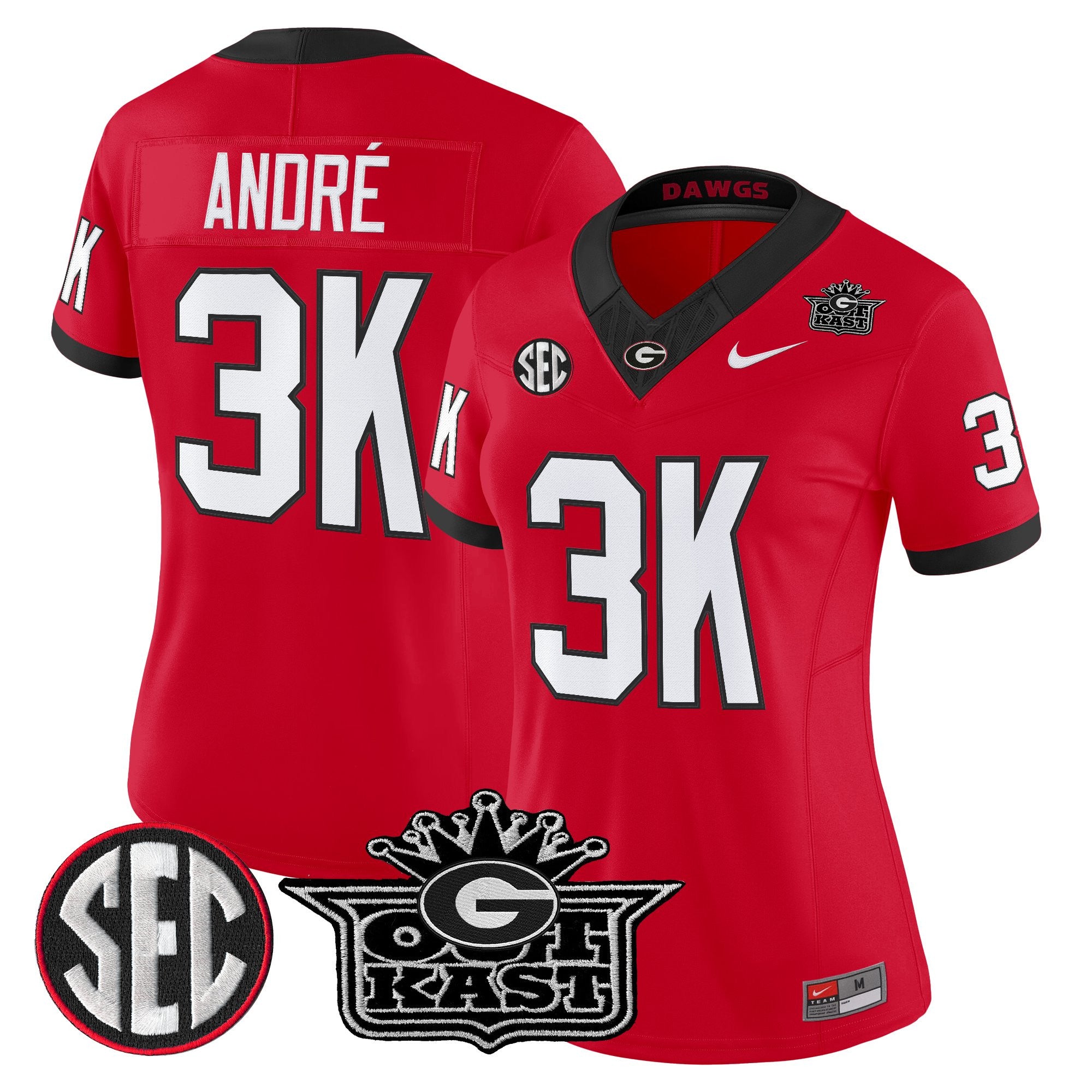 Women's Outkast x Georgia Bulldogs Vapor Limited Jersey - All stitched