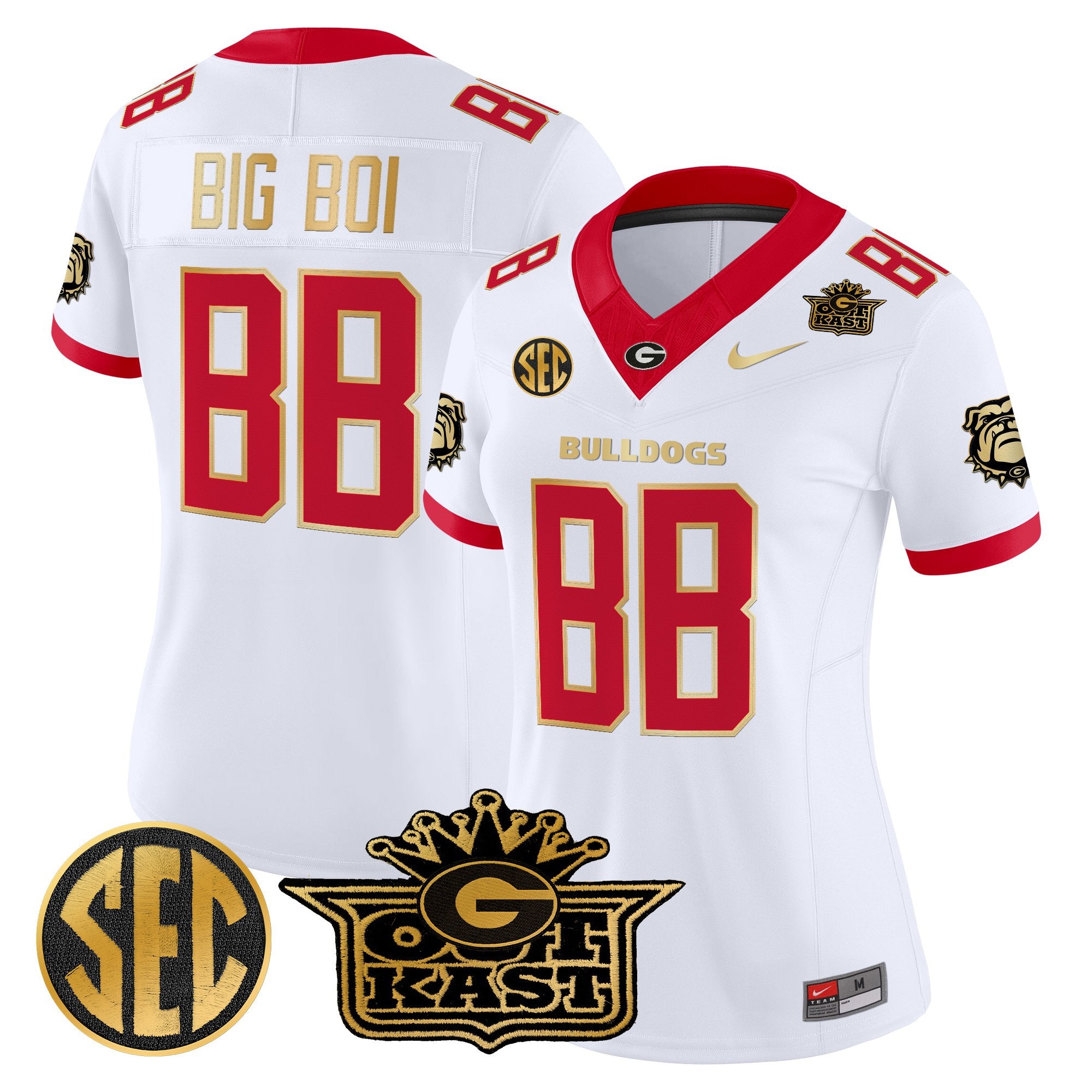 Women's Outkast x Georgia Bulldogs Vapor Limited Jersey - All stitched