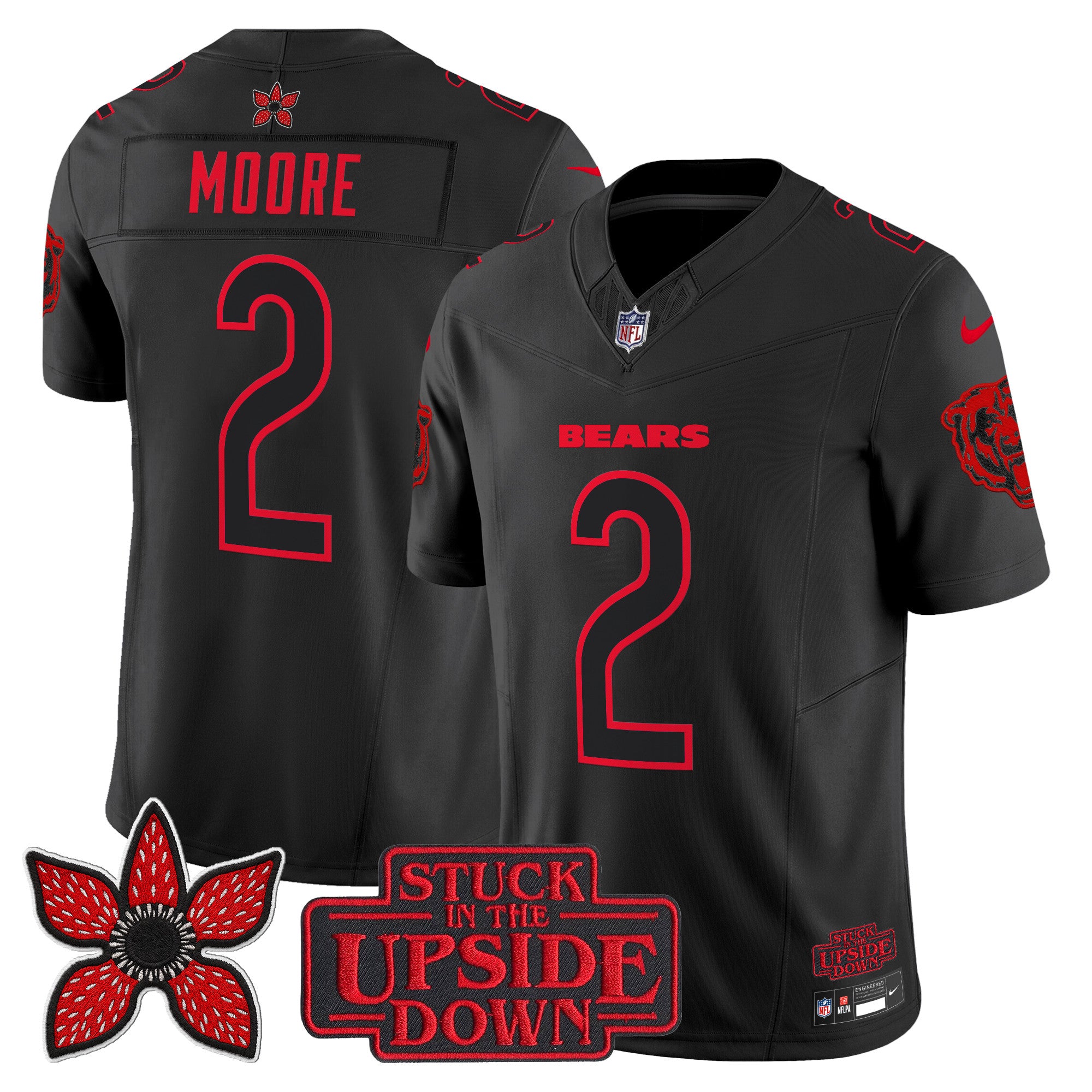 Chicago Bears 'Stranger Things Edition' Vapor Limited Jersey - All Stitched