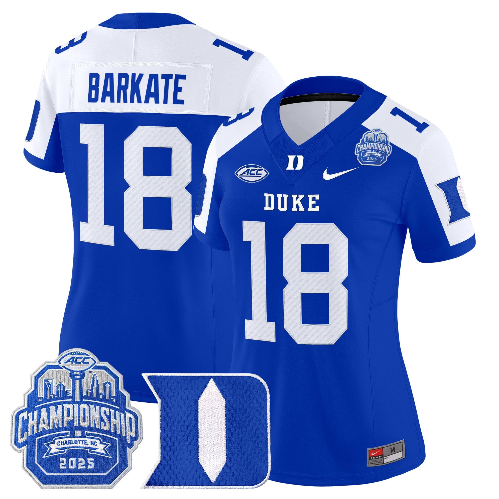 Women's Duke Blue Devils 2025 ACC Championship Vapor Limited Jersey - All Stitched