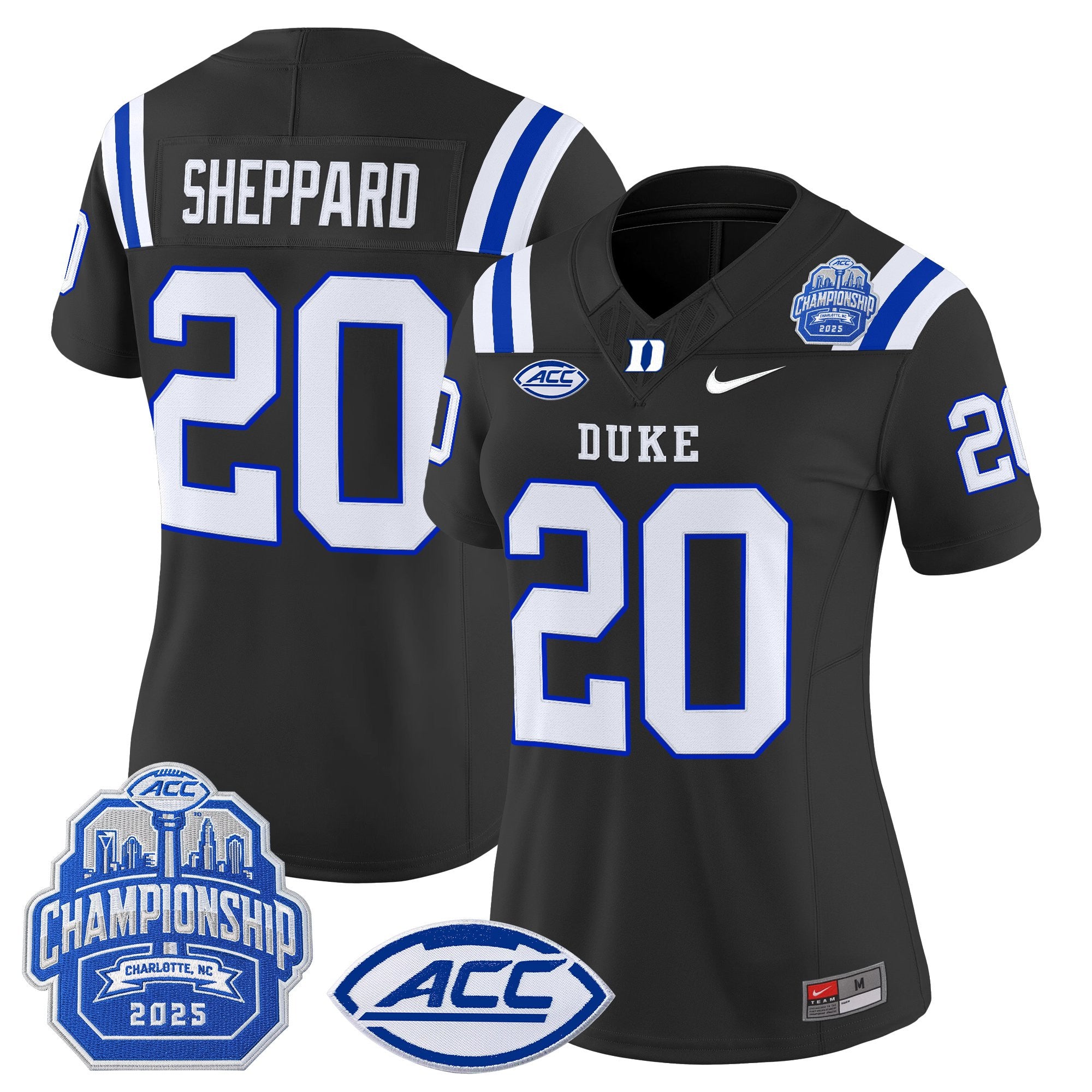 Women's Duke Blue Devils 2025 ACC Championship Vapor Limited Jersey - All Stitched