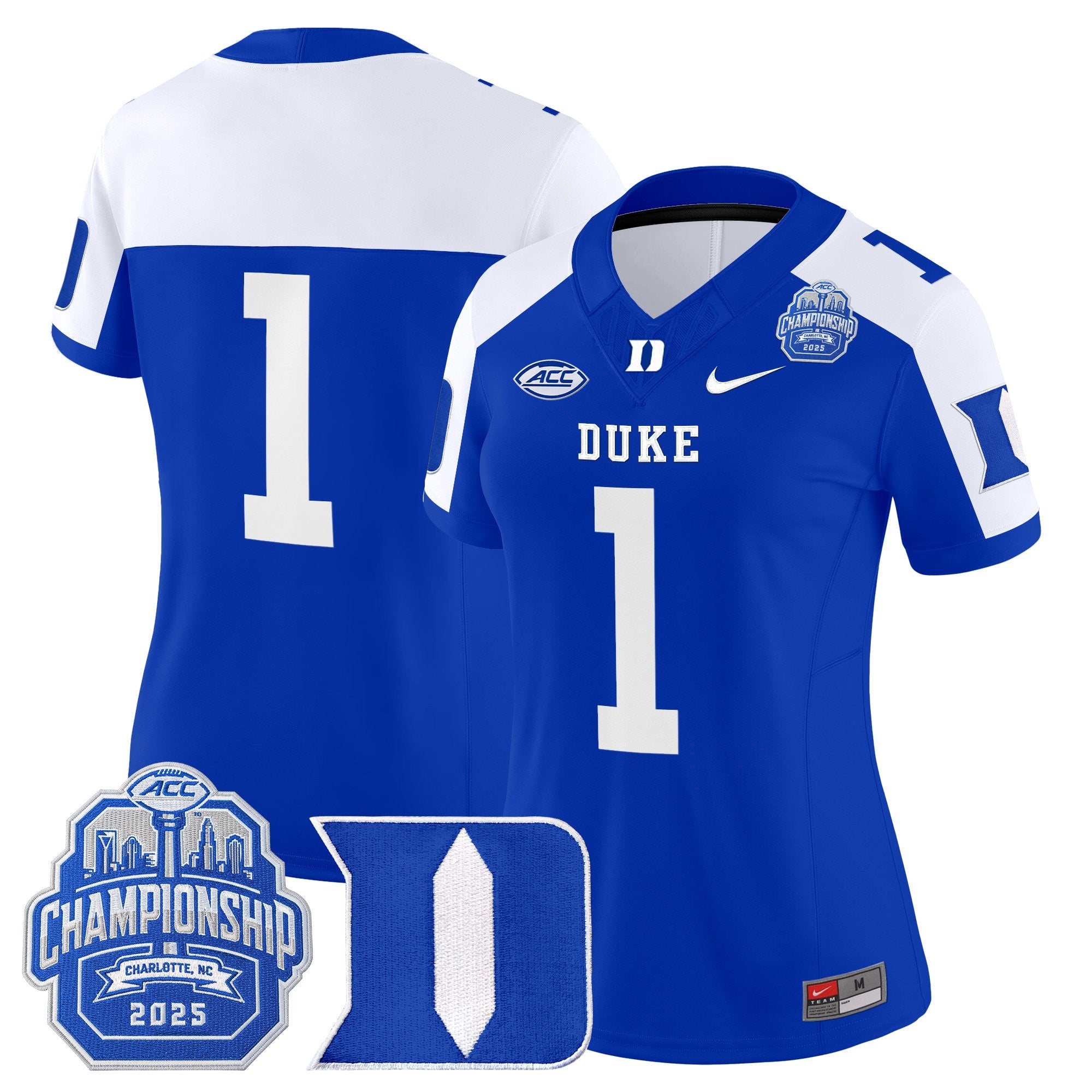 Women's Duke Blue Devils 2025 ACC Championship Vapor Limited Jersey - All Stitched