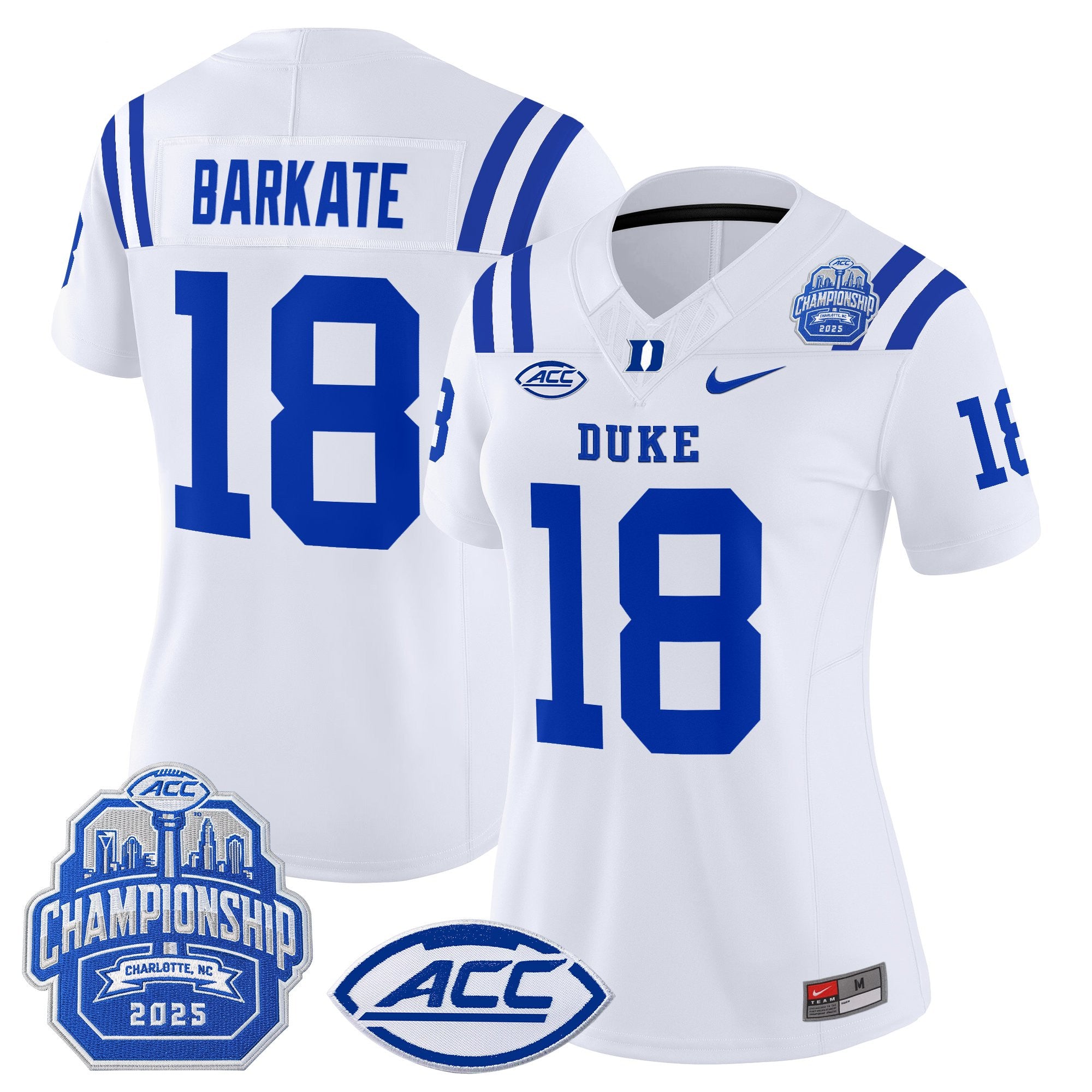Women's Duke Blue Devils 2025 ACC Championship Vapor Limited Jersey - All Stitched