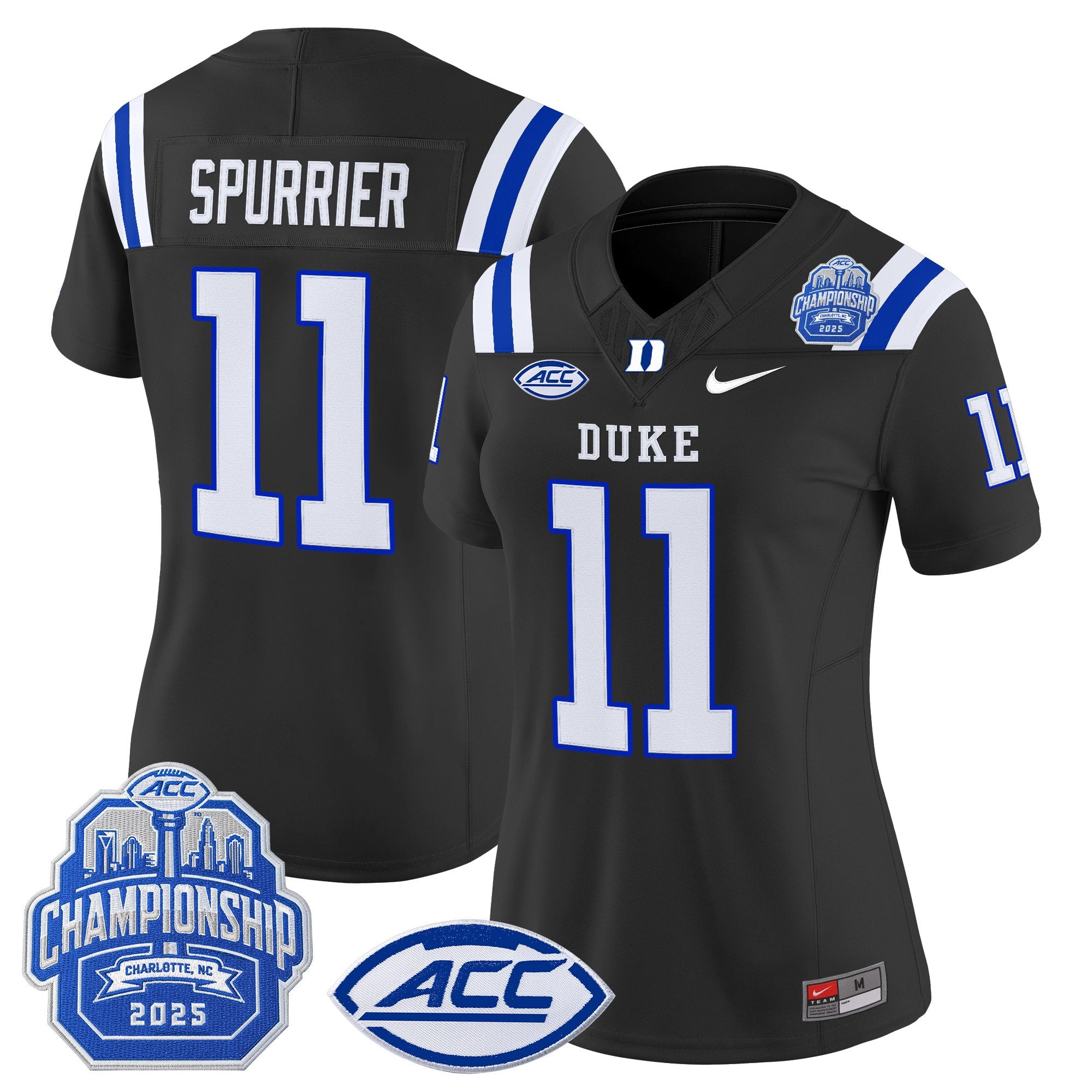 Women's Duke Blue Devils 2025 ACC Championship Vapor Limited Jersey - All Stitched