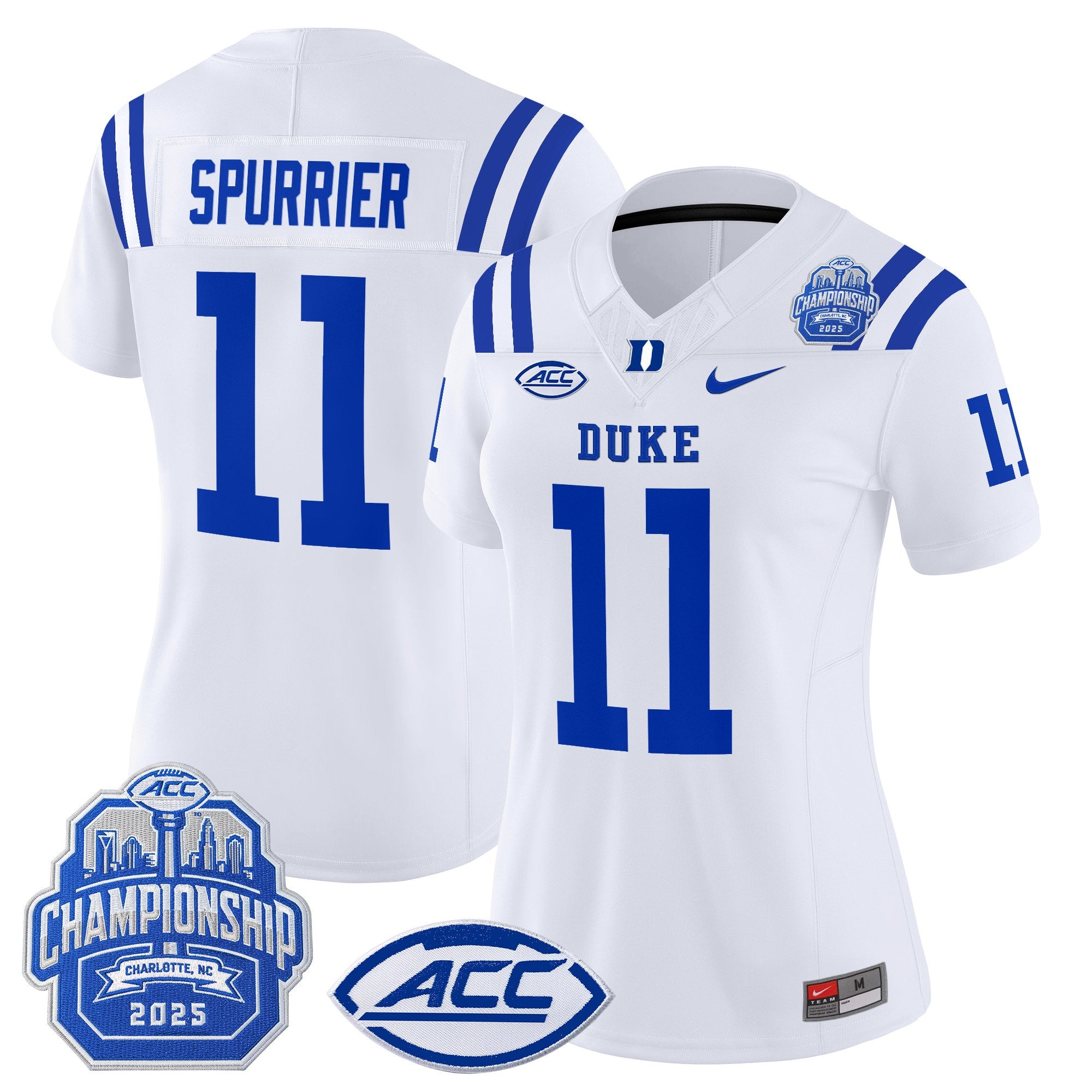 Women's Duke Blue Devils 2025 ACC Championship Vapor Limited Jersey - All Stitched