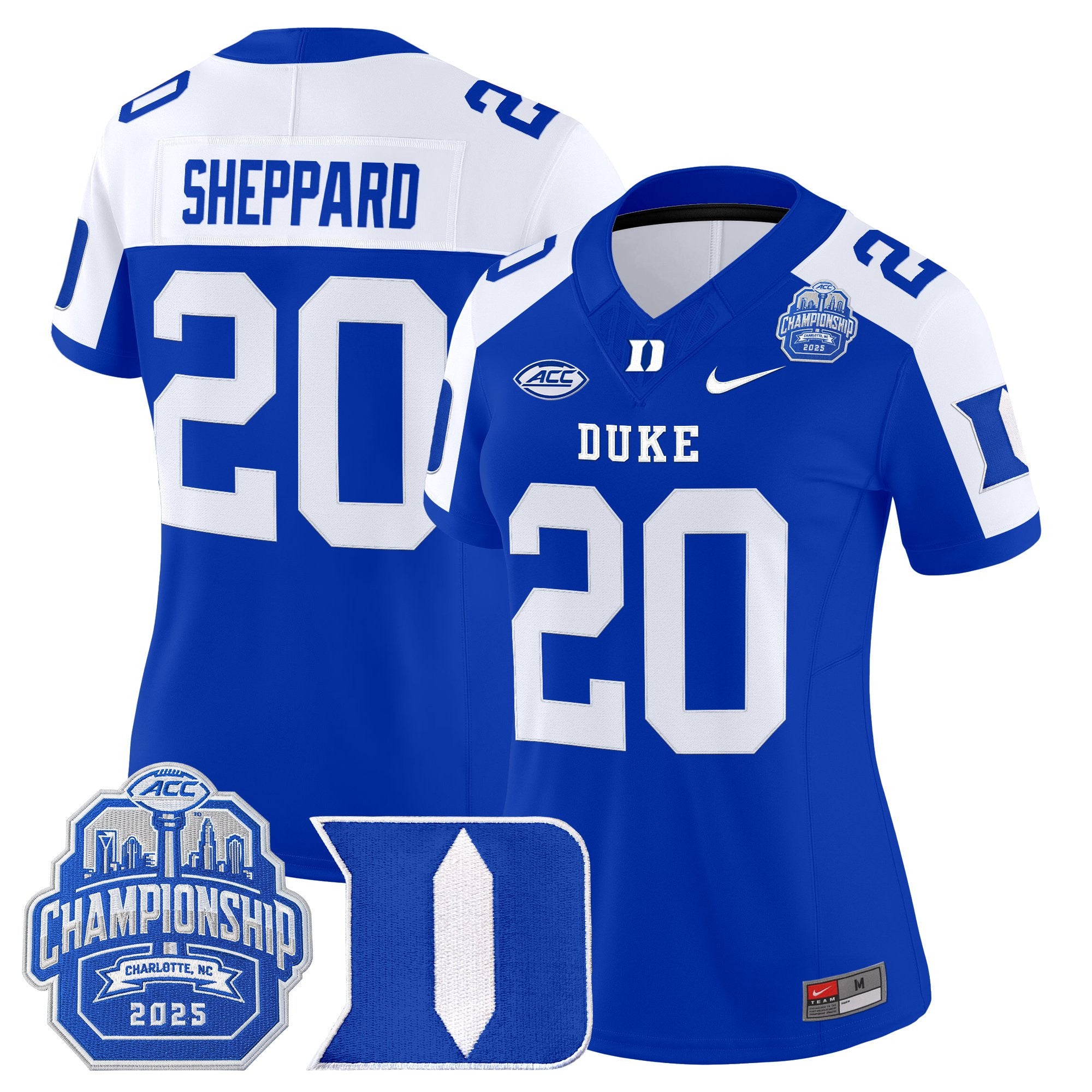 Women's Duke Blue Devils 2025 ACC Championship Vapor Limited Jersey - All Stitched