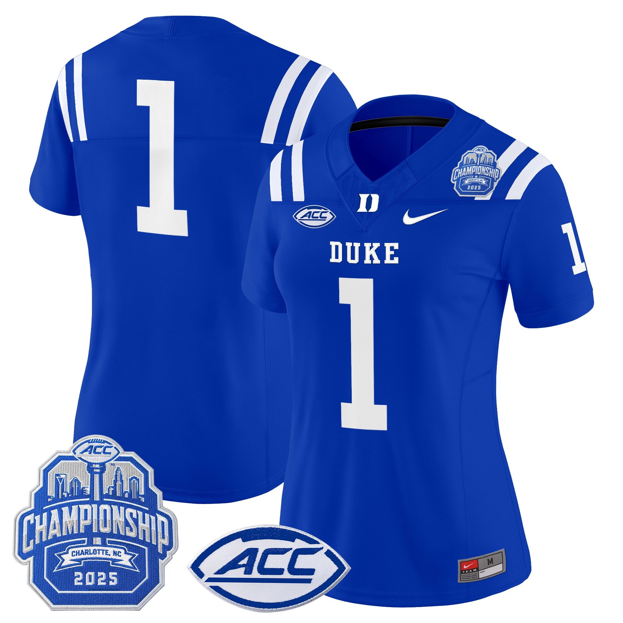 Women's Duke Blue Devils 2025 ACC Championship Vapor Limited Jersey - All Stitched