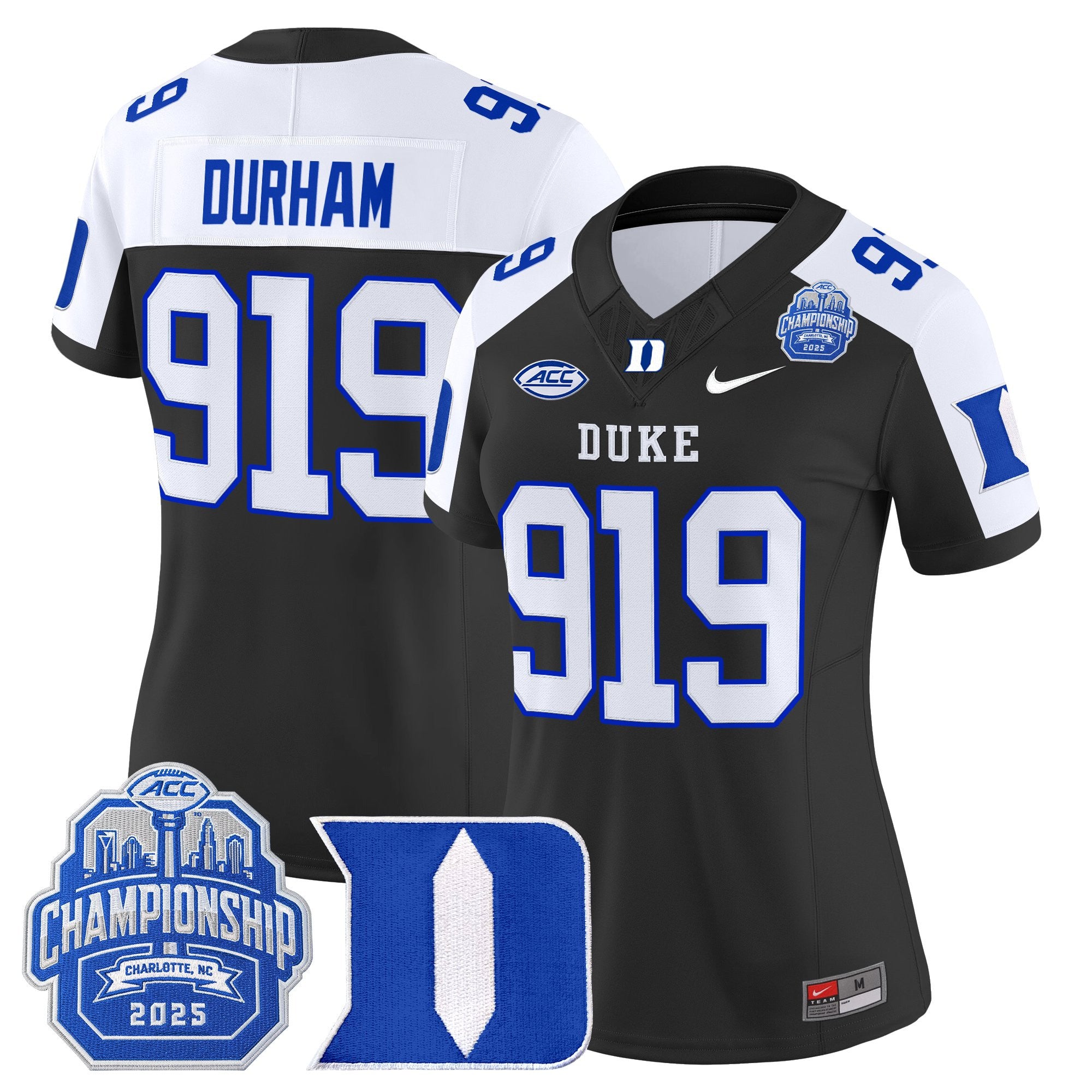 Women's Duke Blue Devils 2025 ACC Championship Vapor Limited Jersey - All Stitched