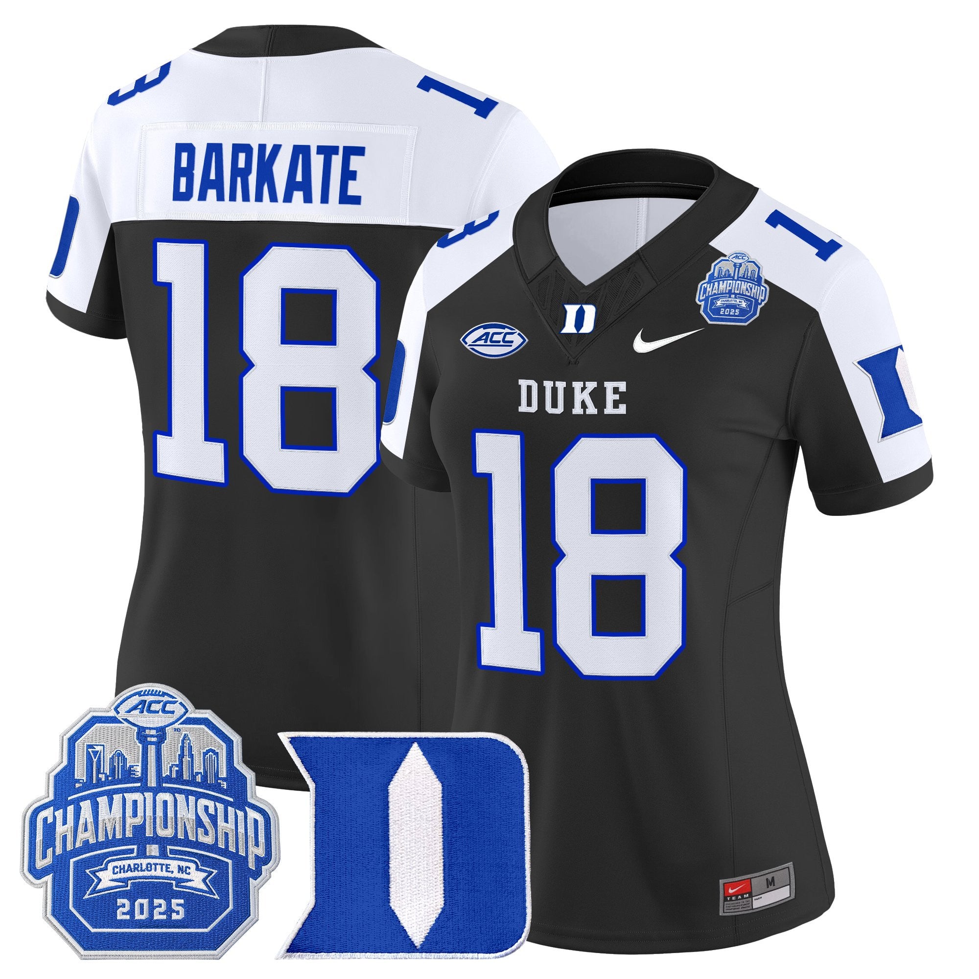 Women's Duke Blue Devils 2025 ACC Championship Vapor Limited Jersey - All Stitched