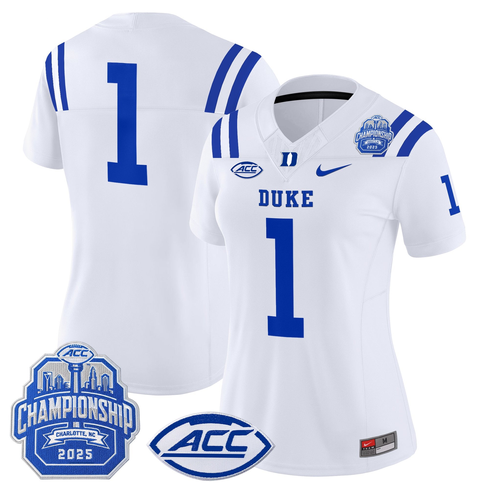 Women's Duke Blue Devils 2025 ACC Championship Vapor Limited Jersey - All Stitched