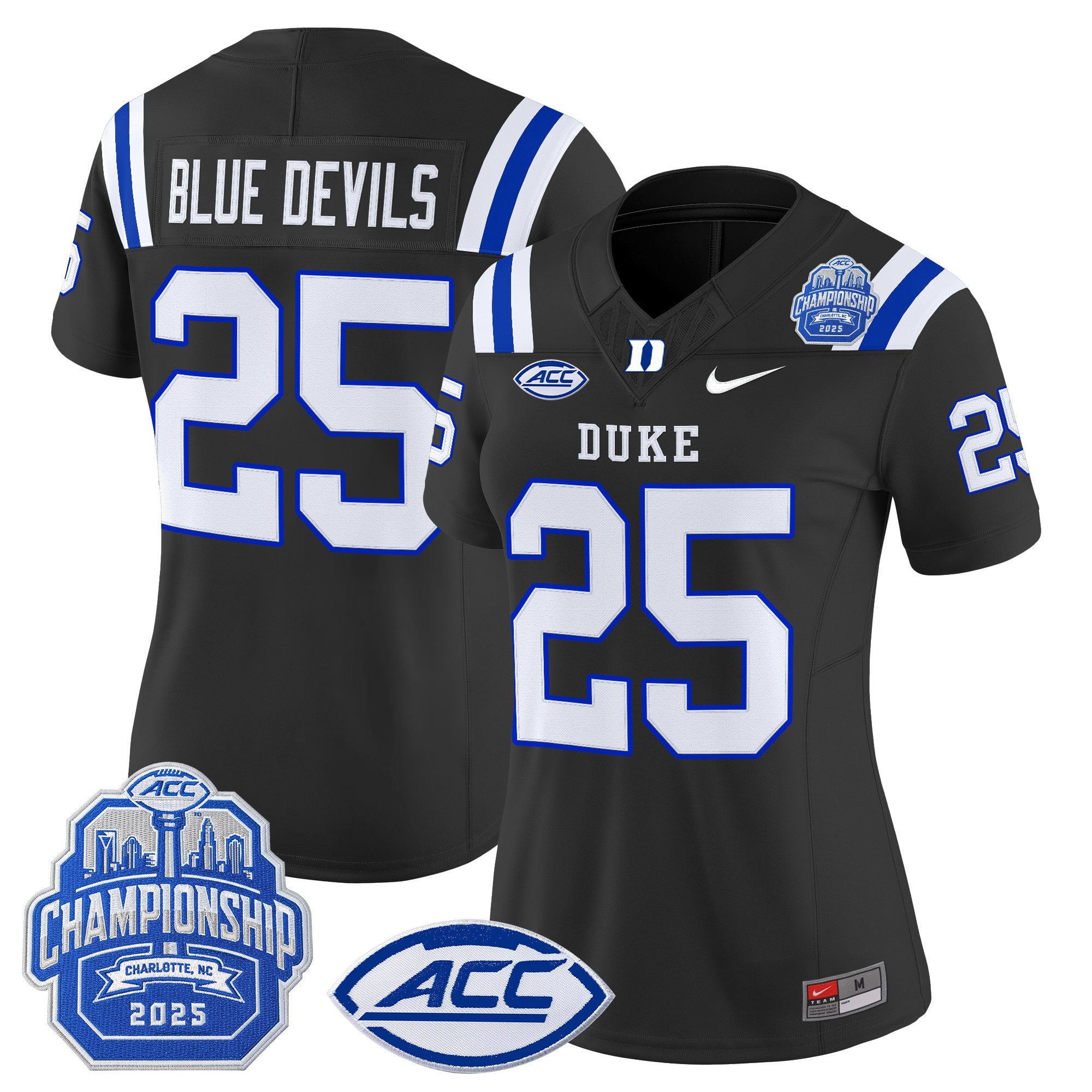 Women's Duke Blue Devils 2025 ACC Championship Vapor Limited Jersey - All Stitched