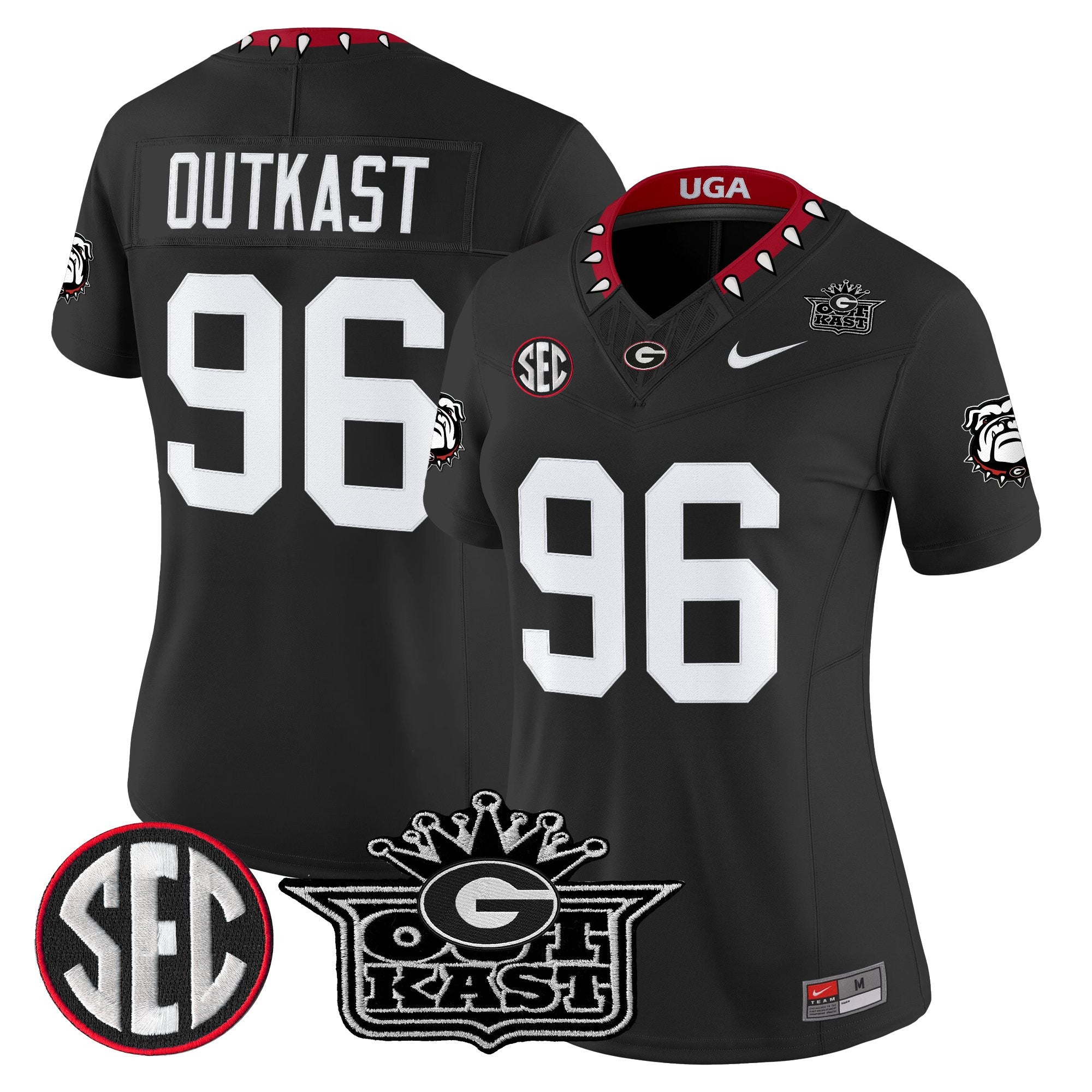 Women's Outkast x Georgia Bulldogs Vapor Limited Jersey - All stitched