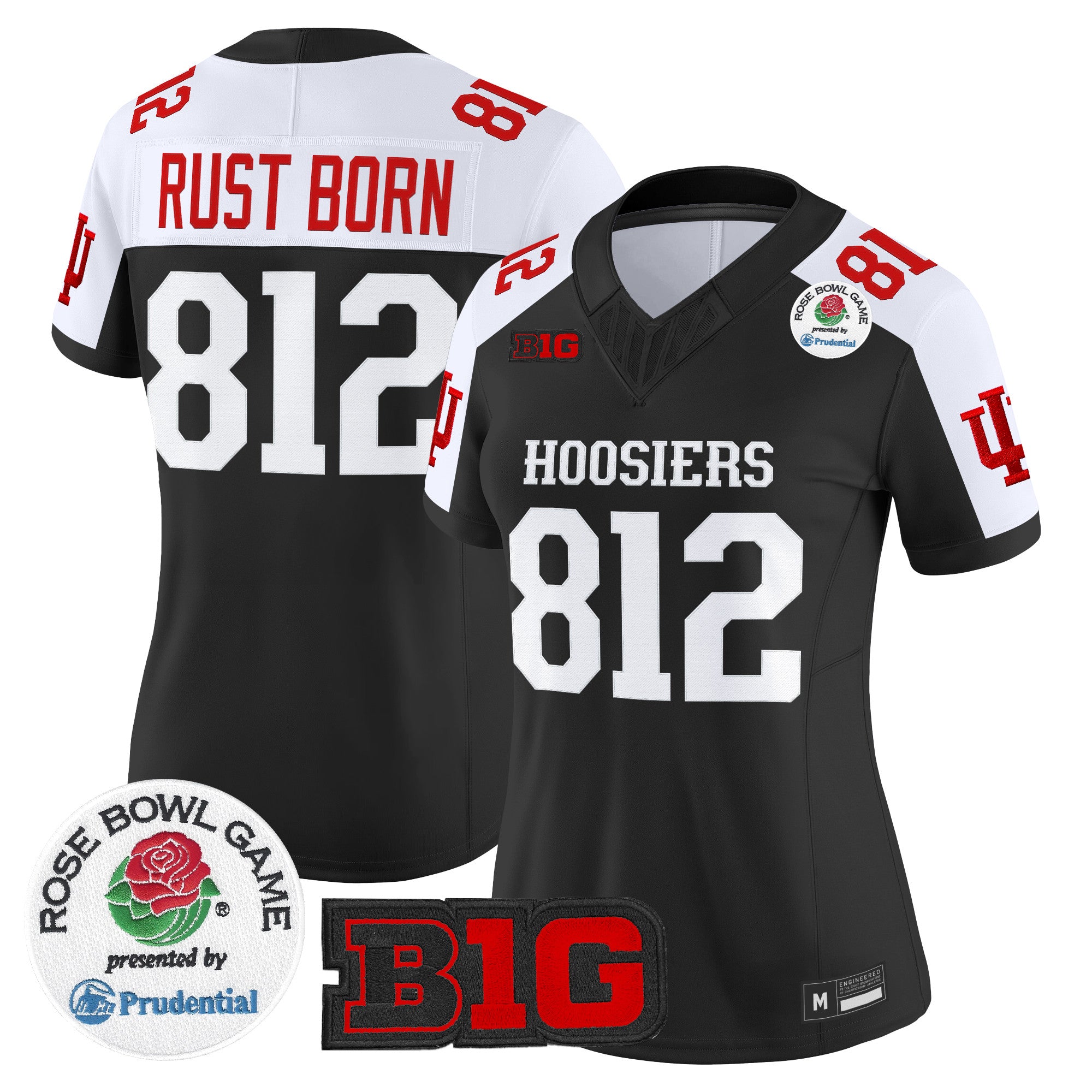 Women's Indiana Hoosiers 2026 Rose Bowl Vapor Limited Jersey - All Stitched