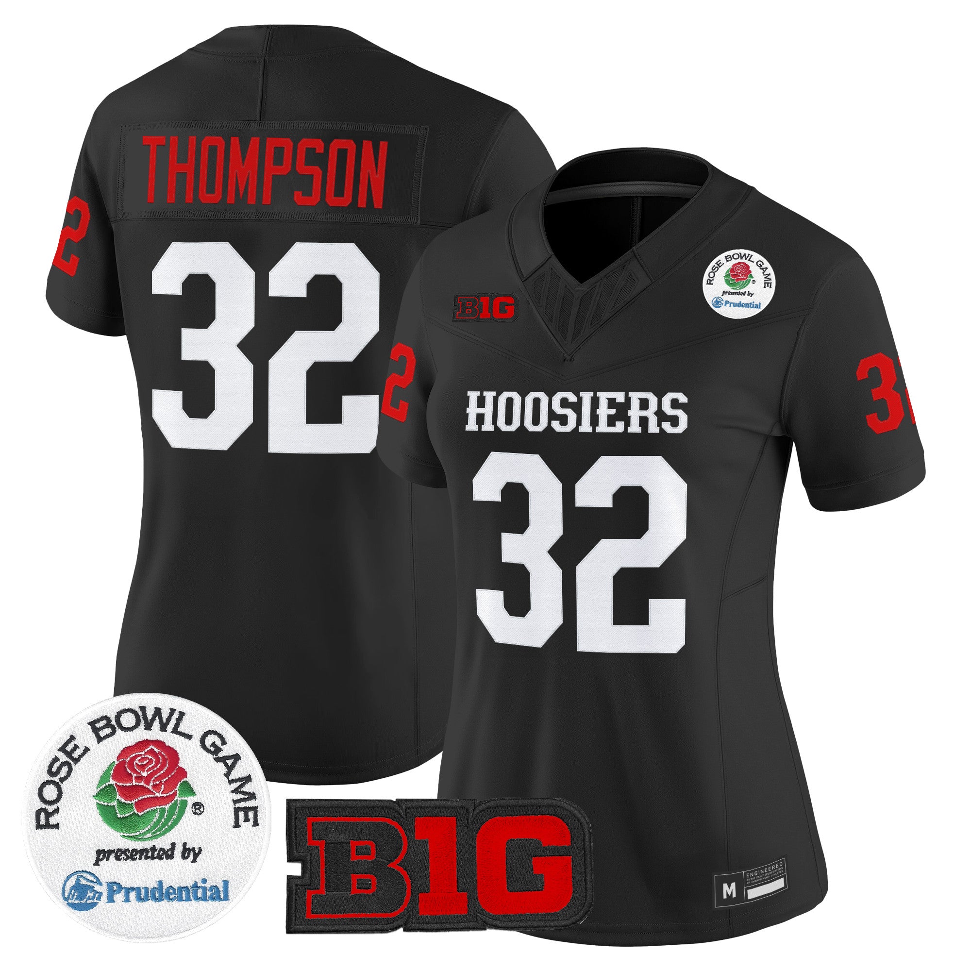 Women's Indiana Hoosiers 2026 Rose Bowl Vapor Limited Jersey - All Stitched