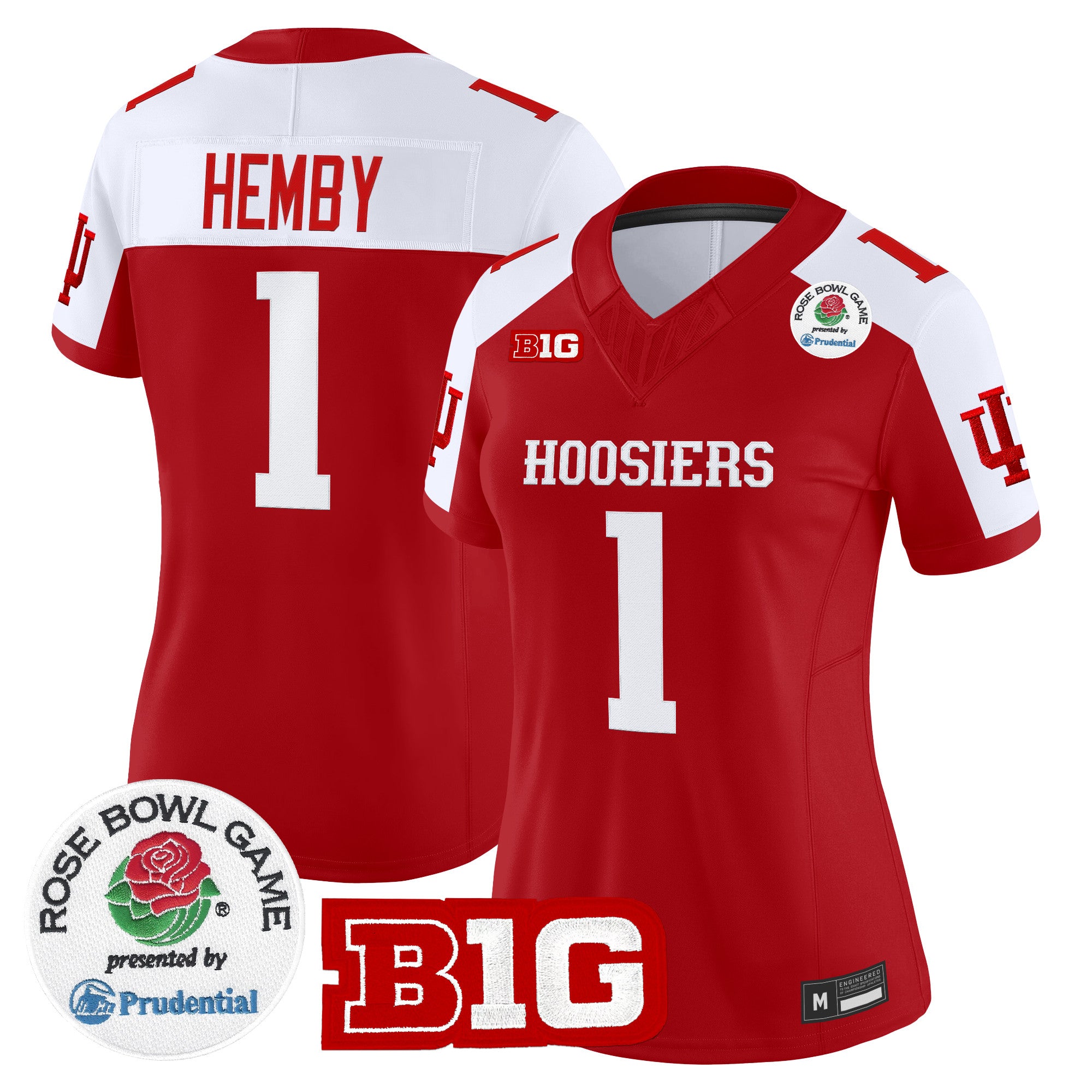 Women's Indiana Hoosiers 2026 Rose Bowl Vapor Limited Jersey - All Stitched