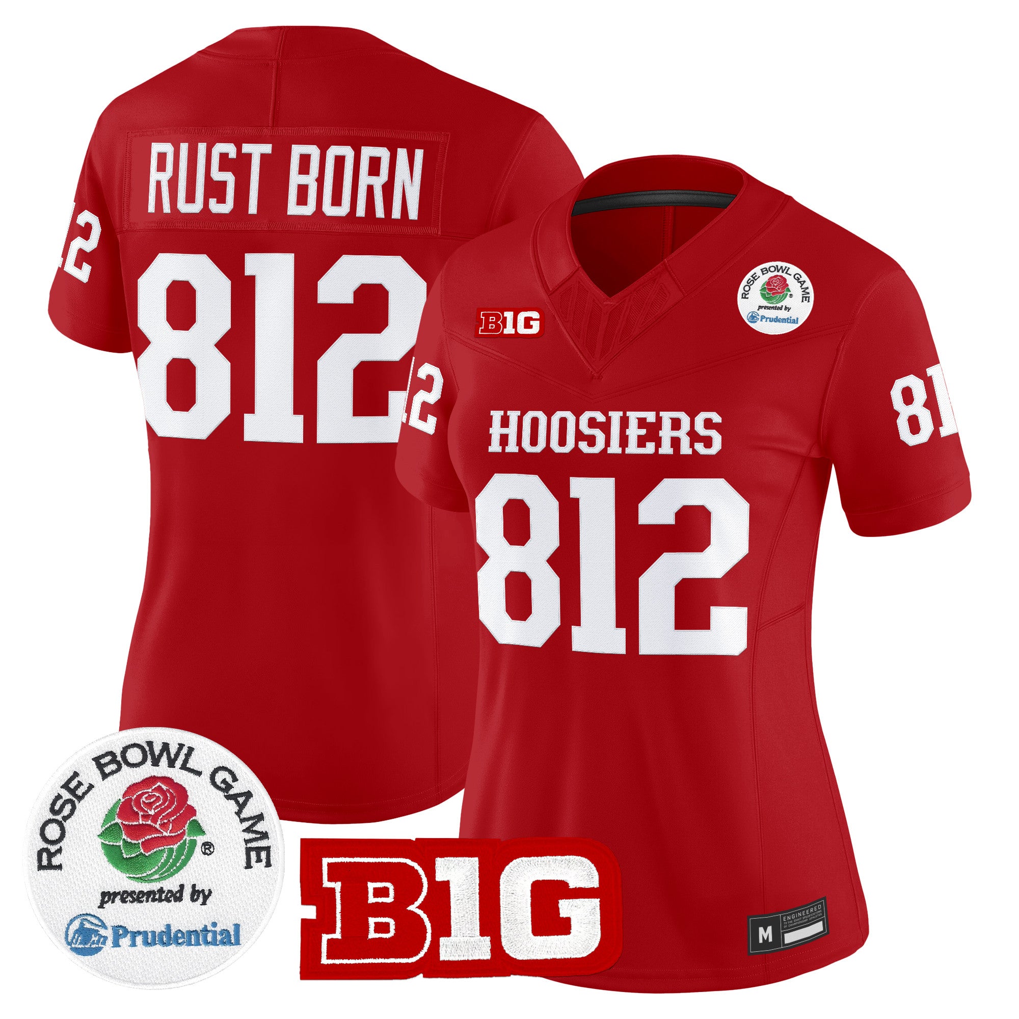Women's Indiana Hoosiers 2026 Rose Bowl Vapor Limited Jersey - All Stitched