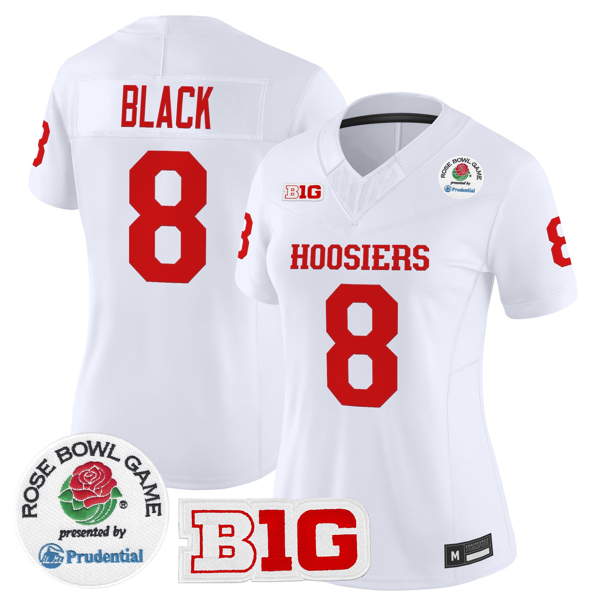 Women's Indiana Hoosiers 2026 Rose Bowl Vapor Limited Jersey - All Stitched