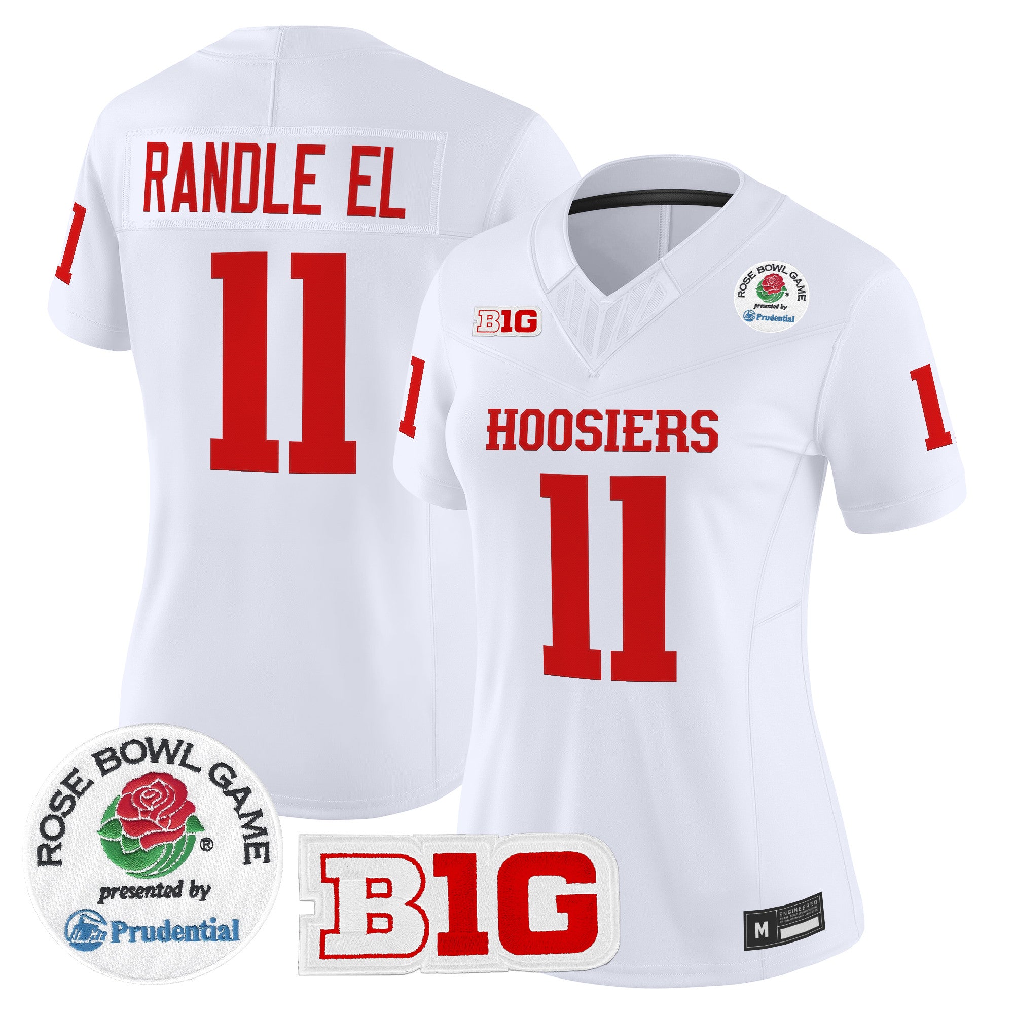 Women's Indiana Hoosiers 2026 Rose Bowl Vapor Limited Jersey - All Stitched