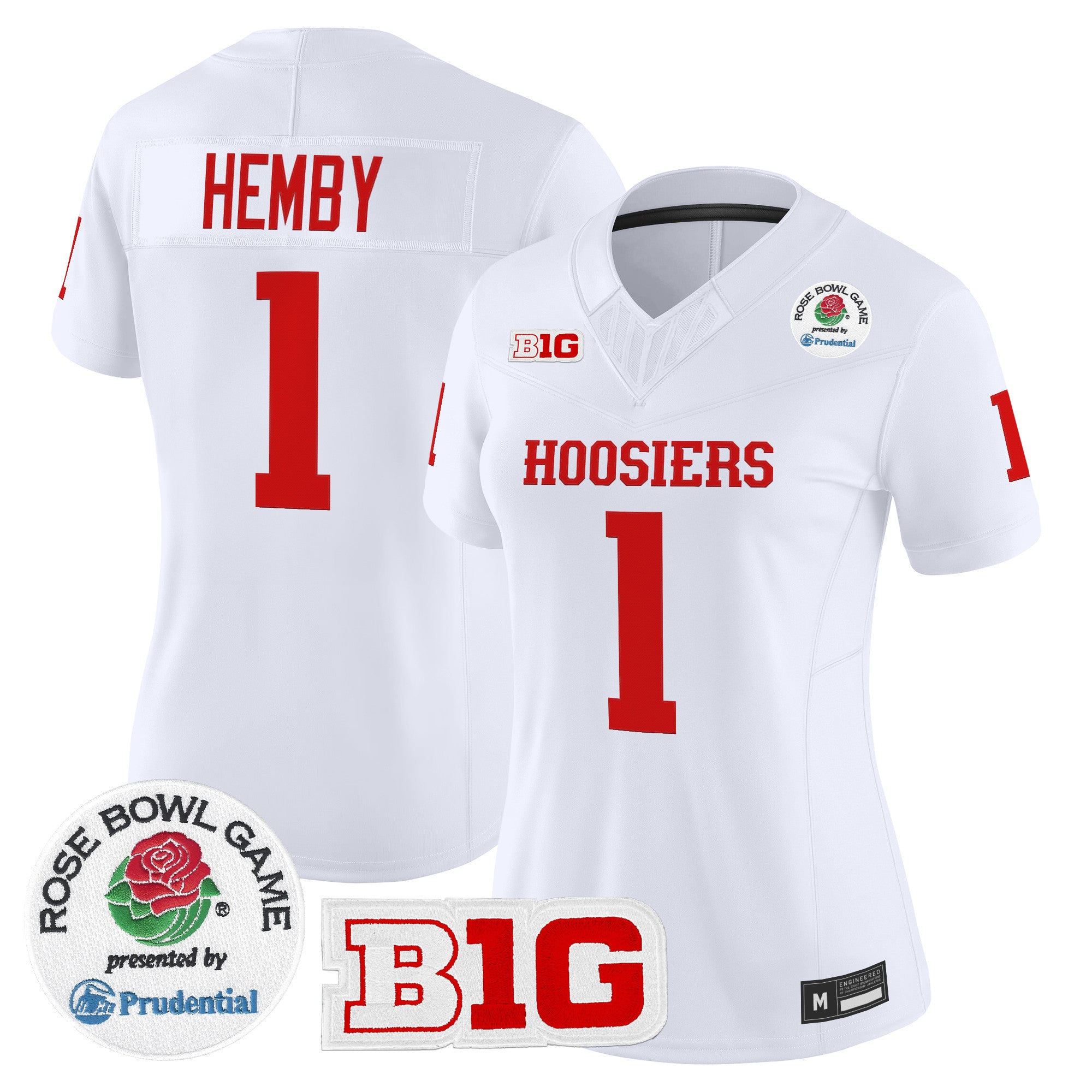 Women's Indiana Hoosiers 2026 Rose Bowl Vapor Limited Jersey - All Stitched
