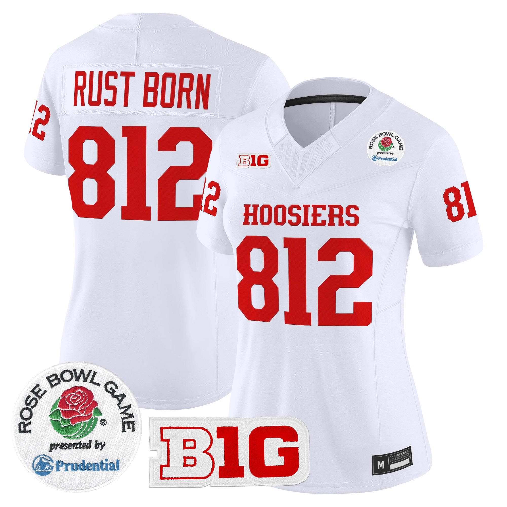 Women's Indiana Hoosiers 2026 Rose Bowl Vapor Limited Jersey - All Stitched