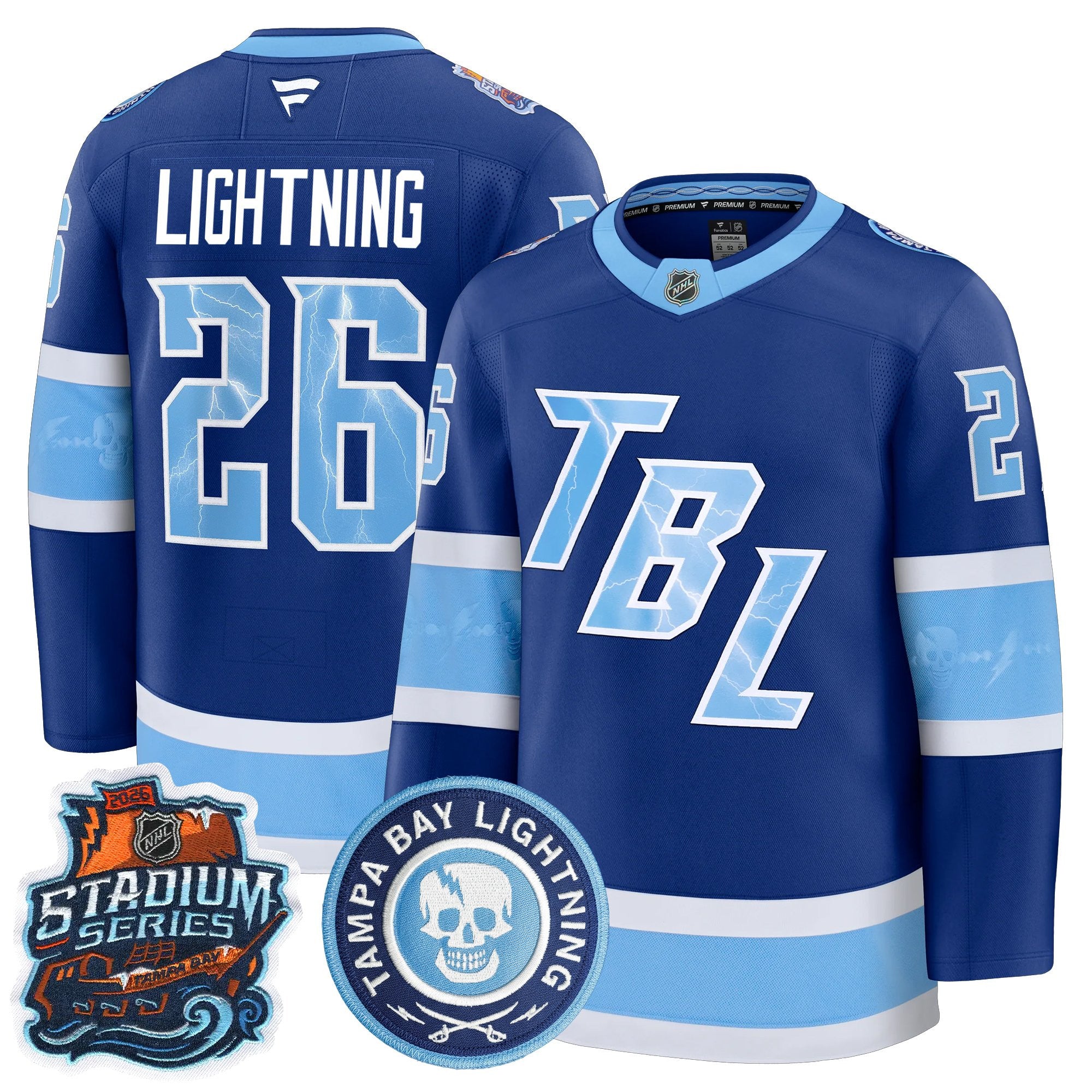 Tampa Bay Lightning 2026 Stadium Series Premium Jersey - All Stitched