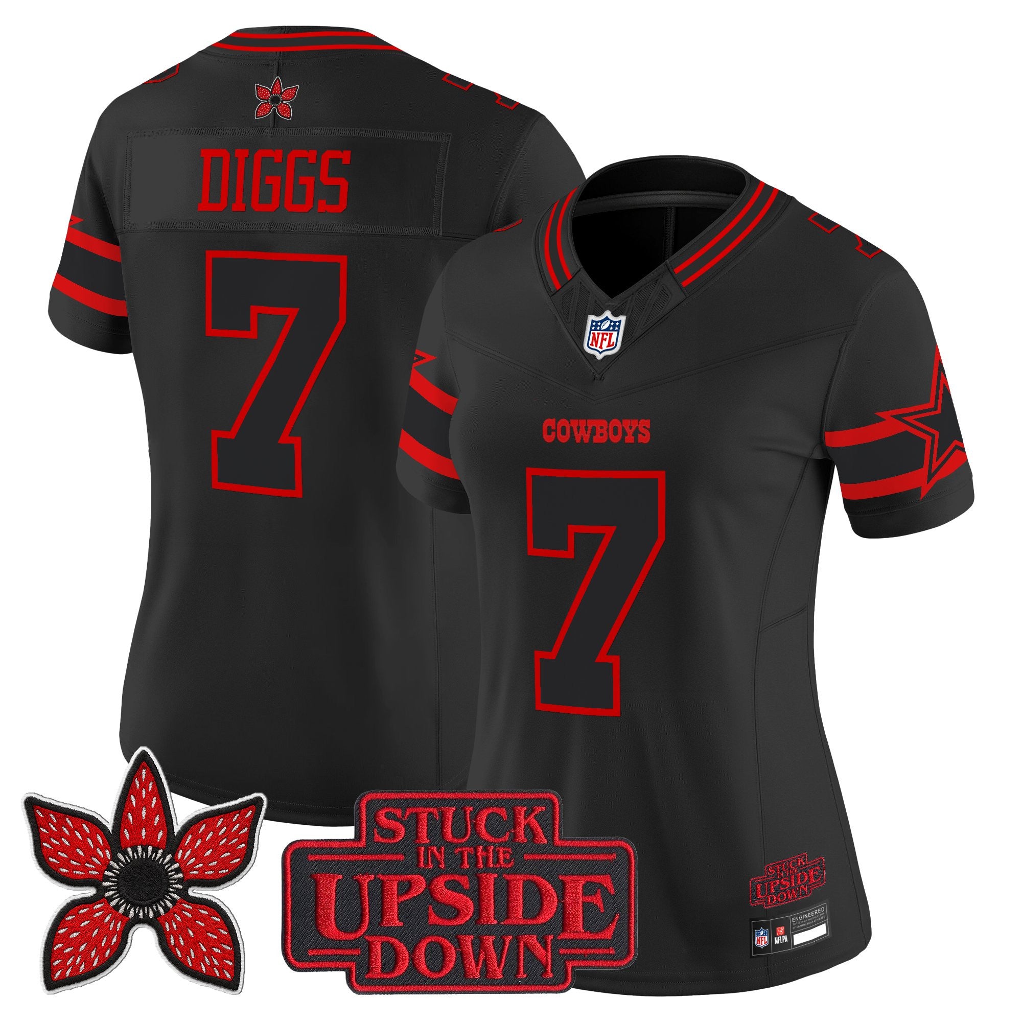 Dallas Cowboys 'Stranger Things Edition' Vapor Limited Jersey - All Stitched