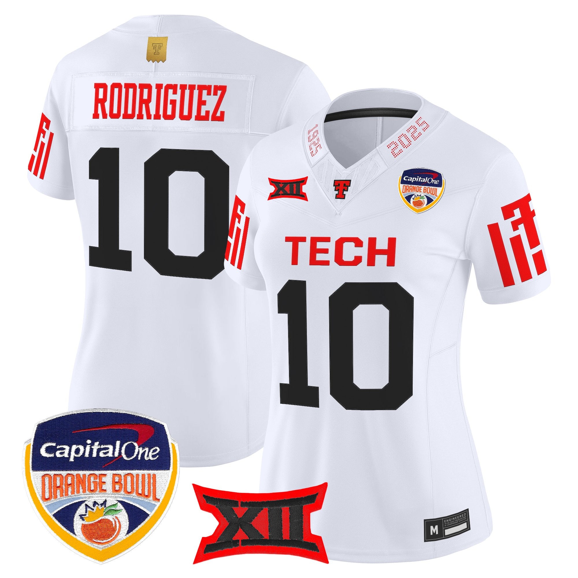 Women's Texas Tech Red Raiders 2025 Orange Bowl Vapor Limited Jersey - All Stitched