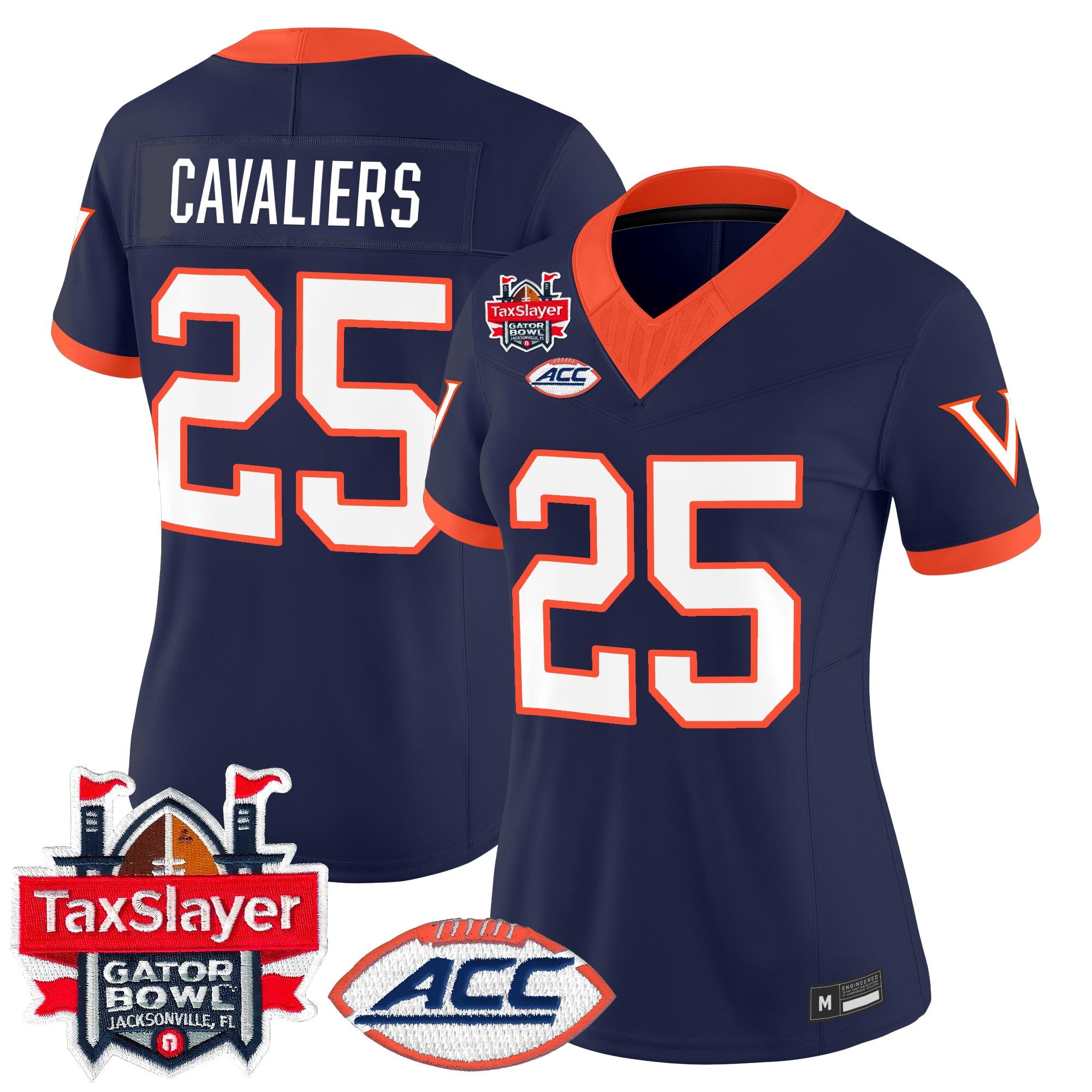 Women's Virginia Cavaliers 1995 Throwbacks Vapor Limited Jersey - Gator Bowl Patch - All Stitched