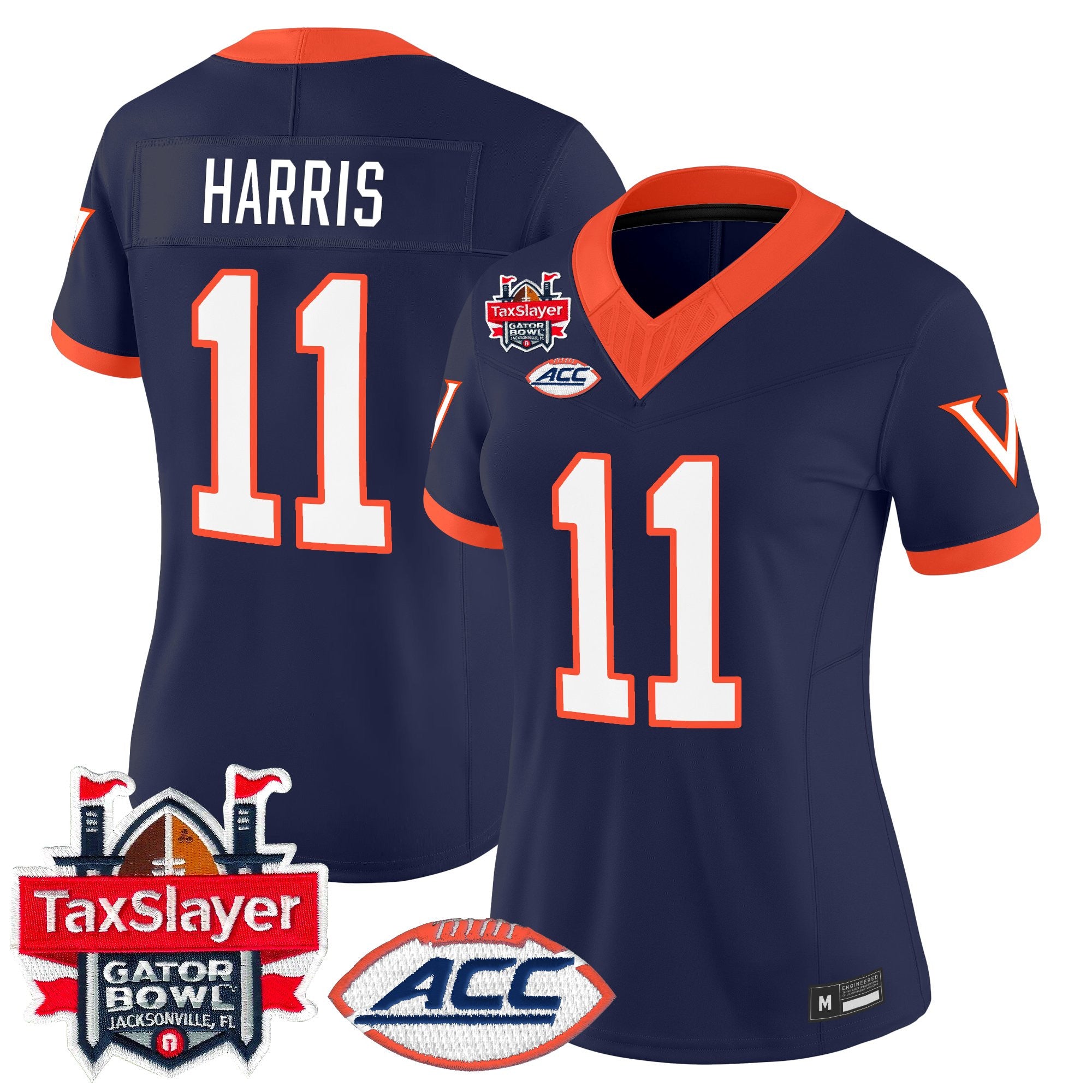 Women's Virginia Cavaliers 1995 Throwbacks Vapor Limited Jersey - Gator Bowl Patch - All Stitched