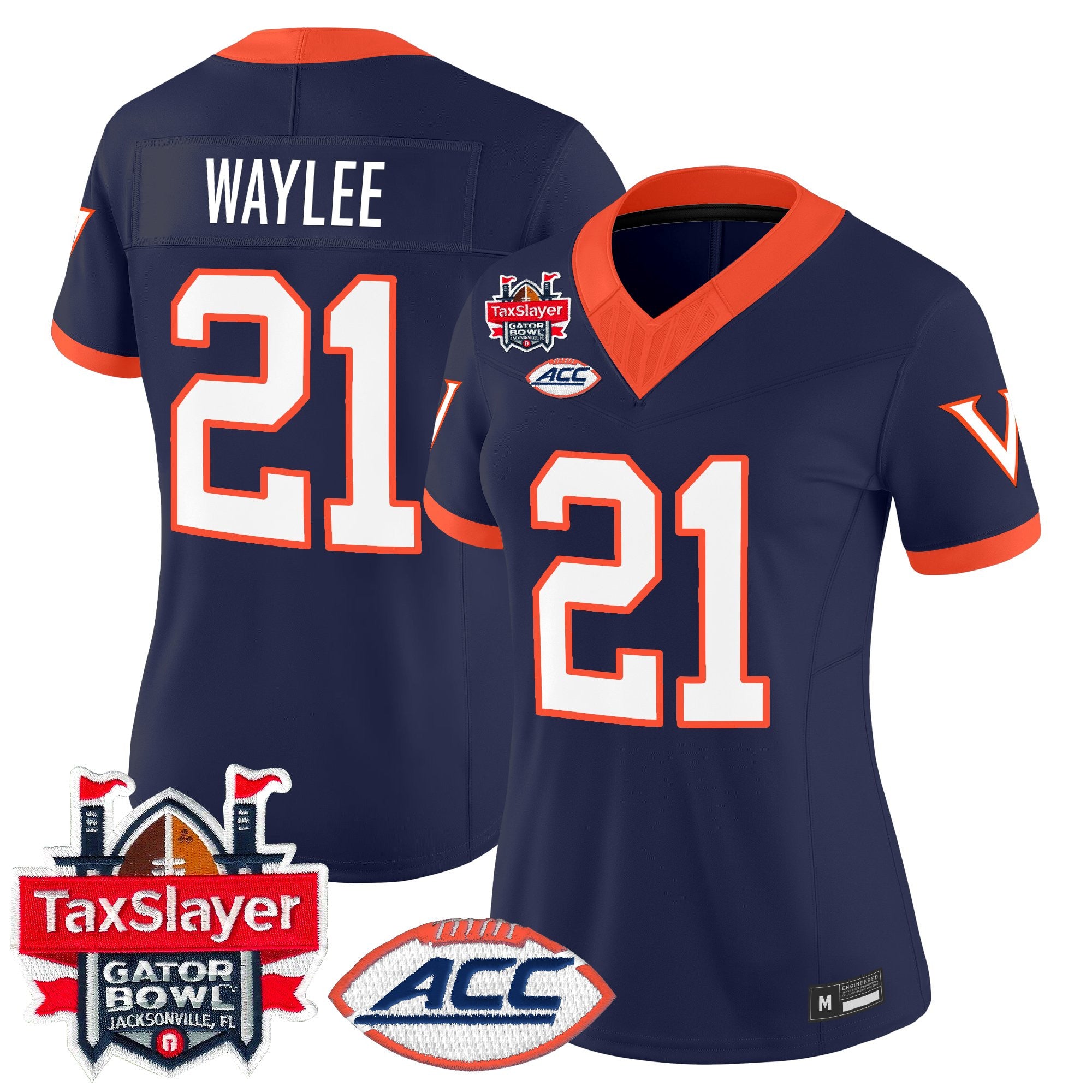 Women's Virginia Cavaliers 1995 Throwbacks Vapor Limited Jersey - Gator Bowl Patch - All Stitched